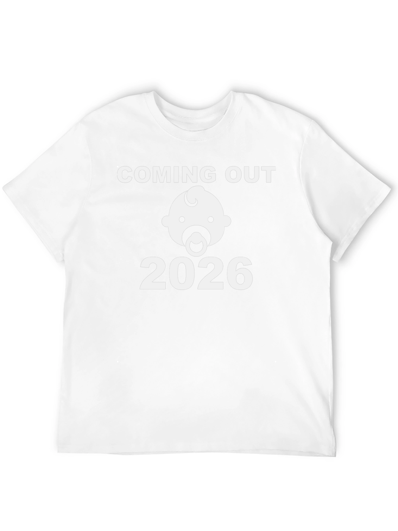 Coming Out 2026 Baby Announcement Tee