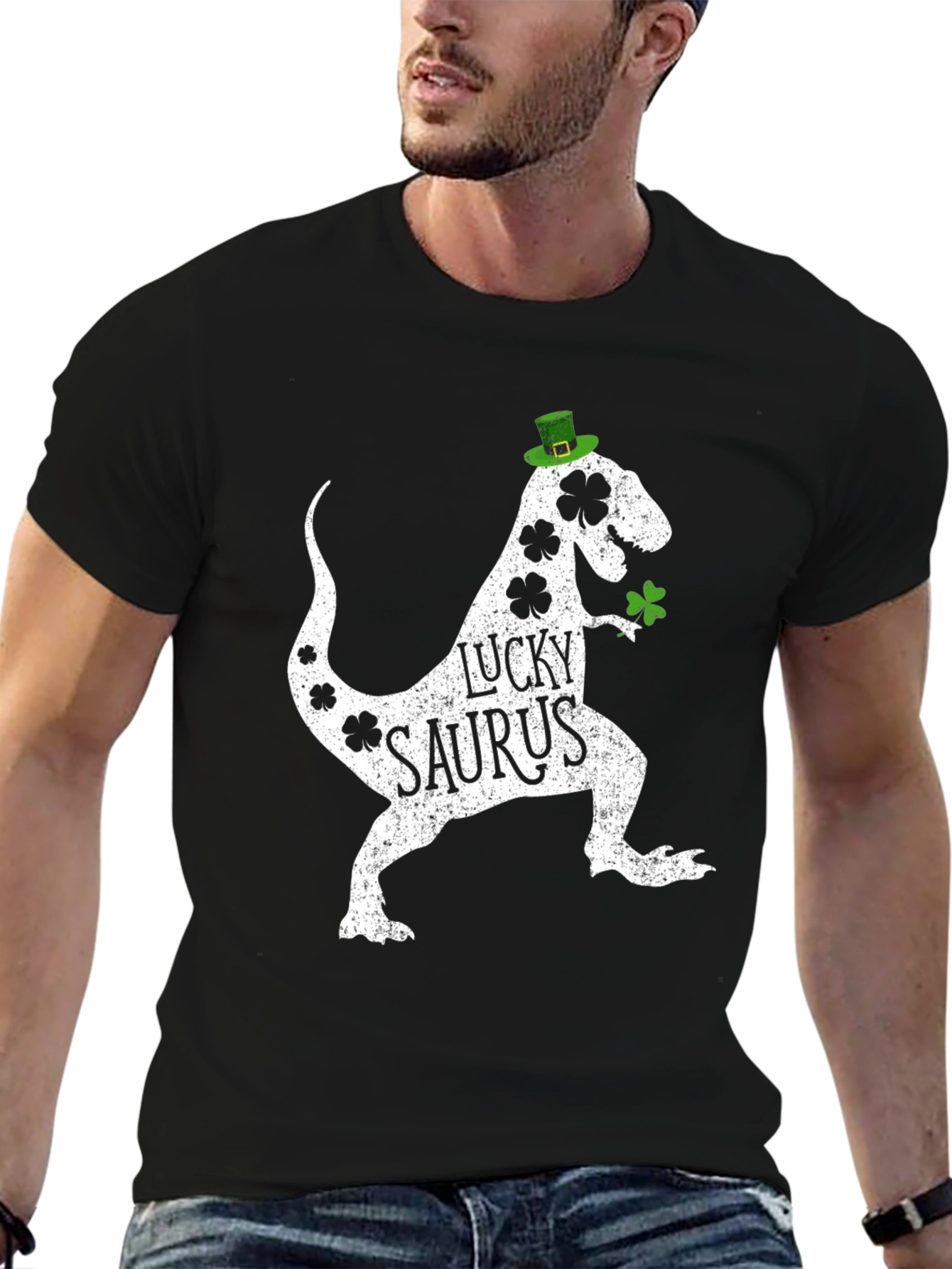 Lucky Saurus St. Patricks Day Graphic Tee