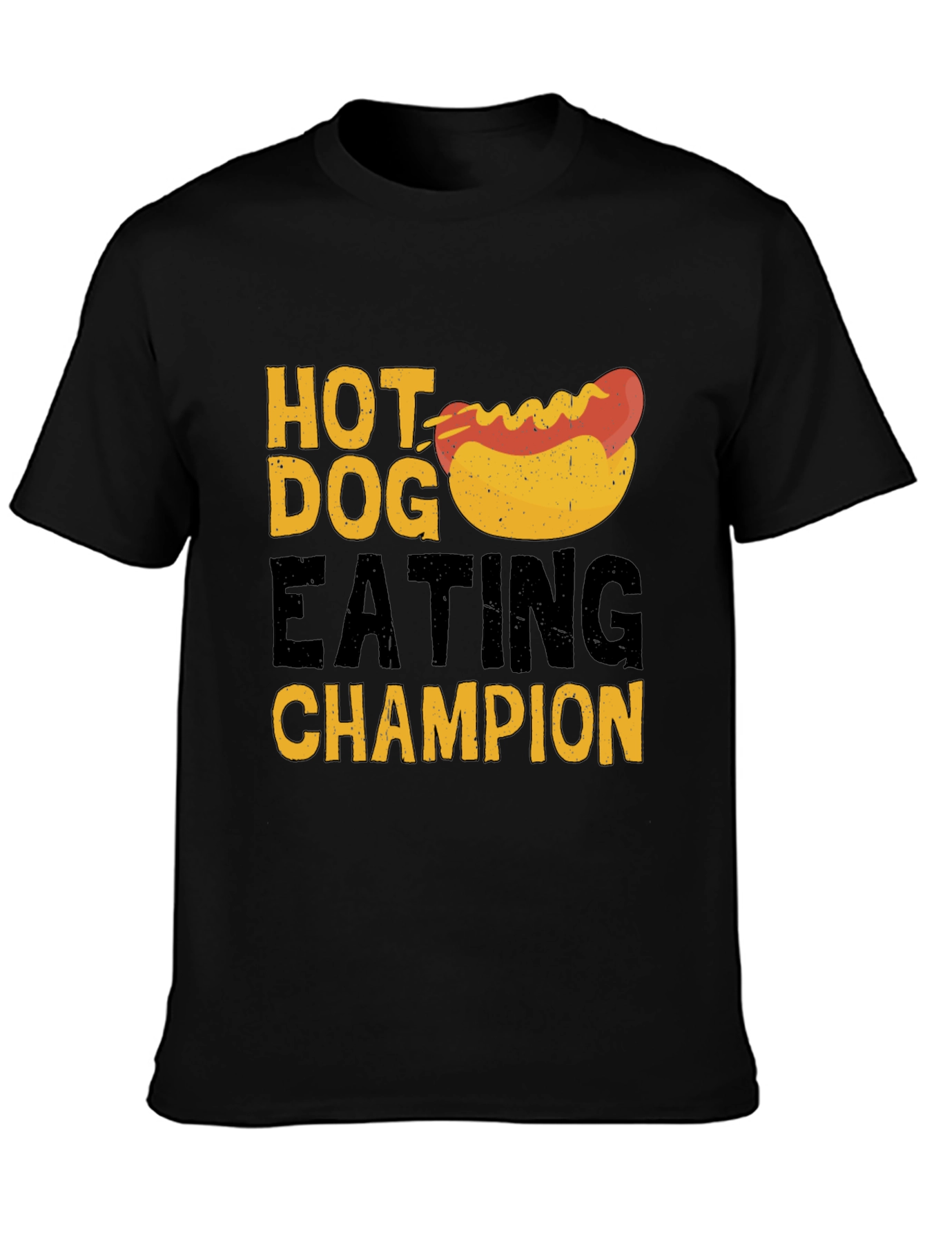 Hot Dog Eating Champion T-Shirt - Black