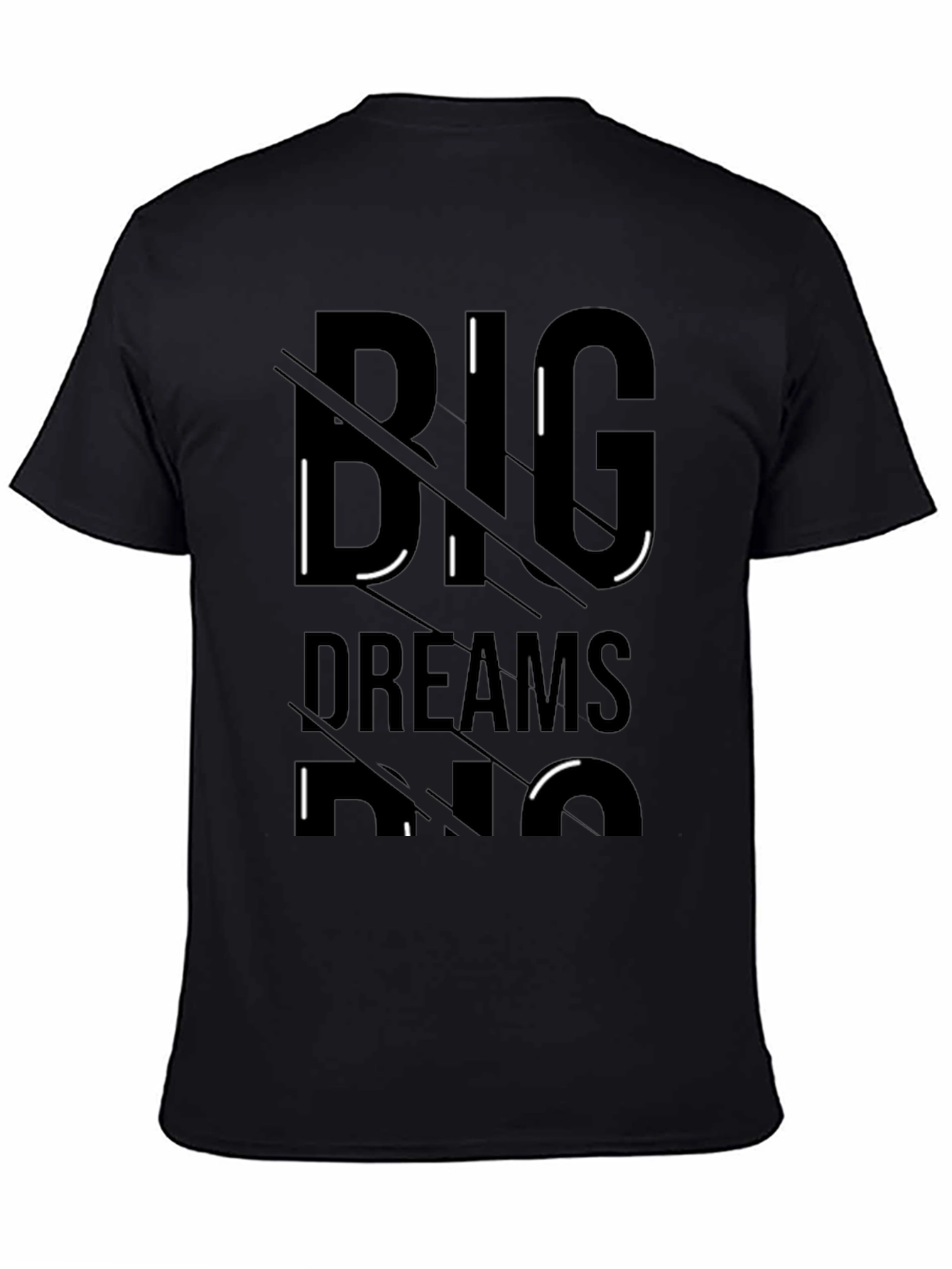 Big Dreams Black Graphic Tee Shirt