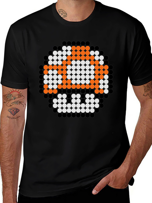 Retro Pixel Mushroom T-Shirt - Gamer Style