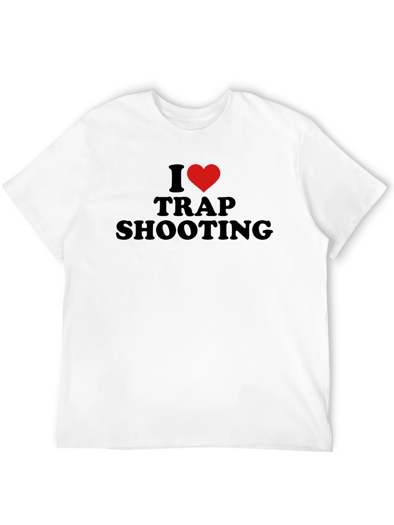 I Love Trap Shooting T-Shirt - Black