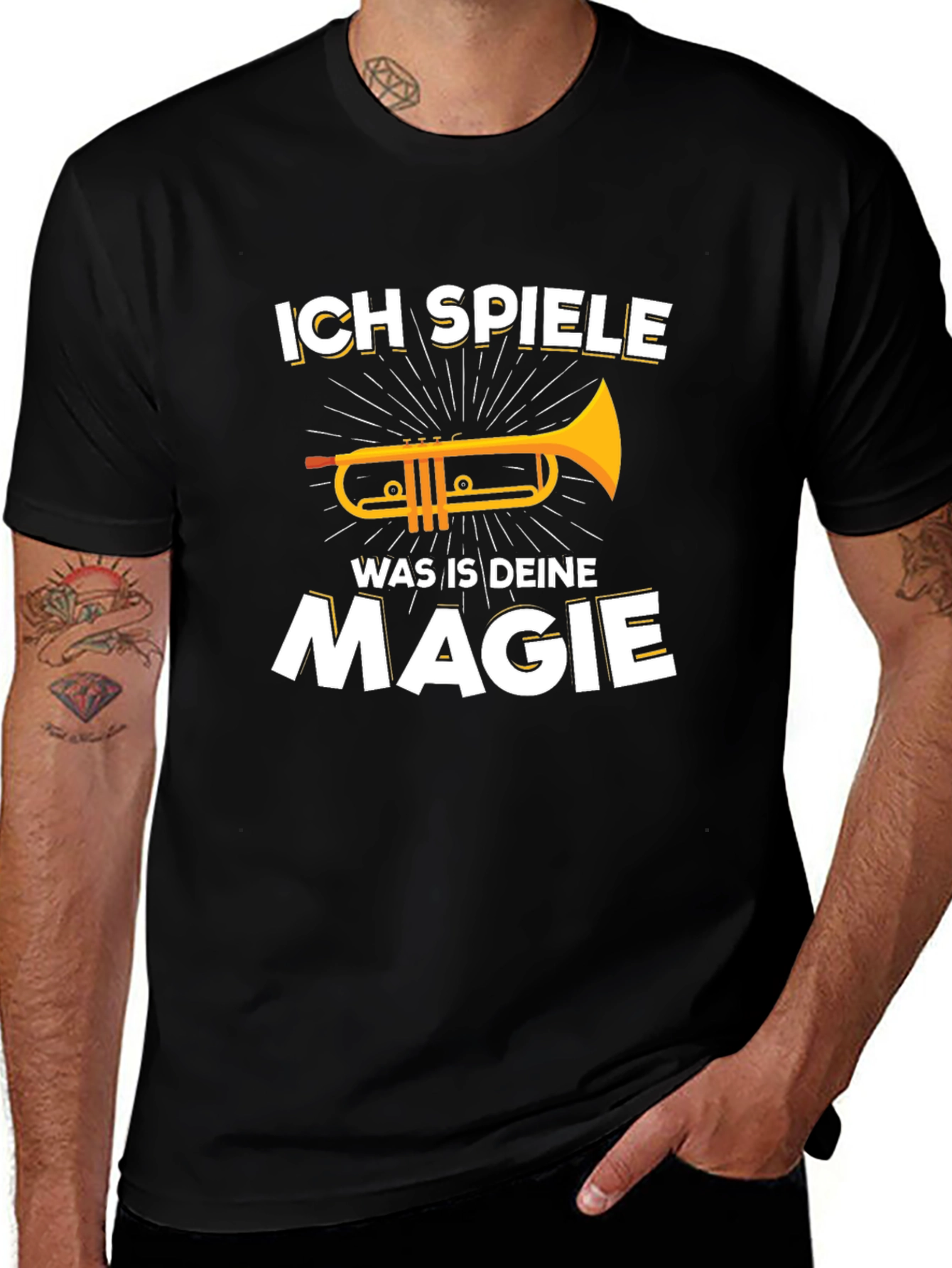 Ich Spiele Was Ist Deine Magie Trumpet T-Shirt