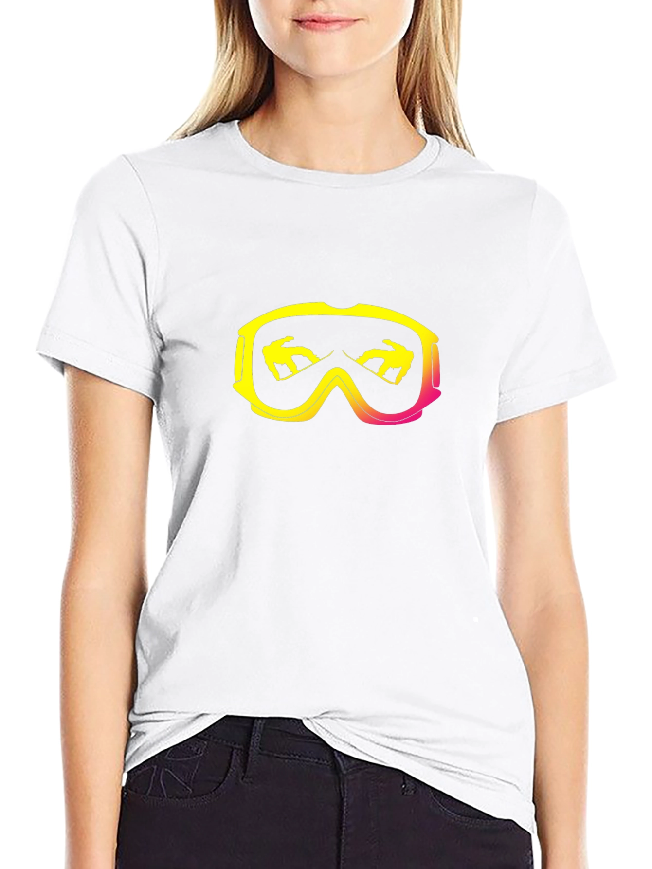 Snowboarder Goggles Graphic T-Shirt - Mountain Ready