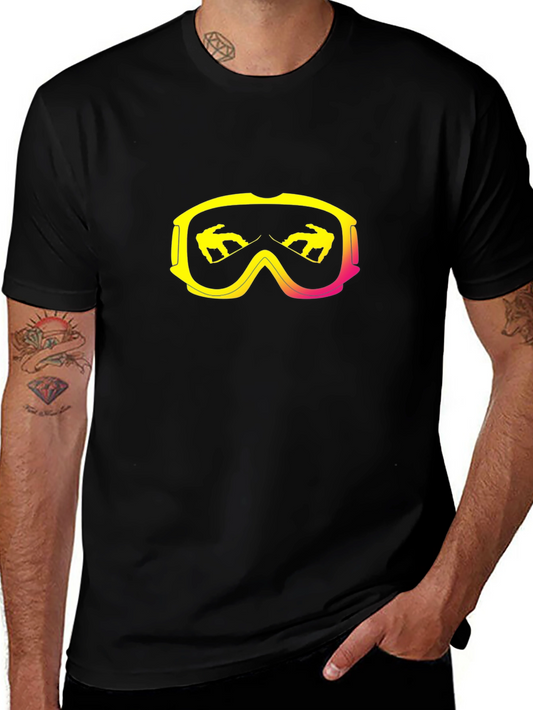 Snowboarder Goggles Graphic T-Shirt - Mountain Ready