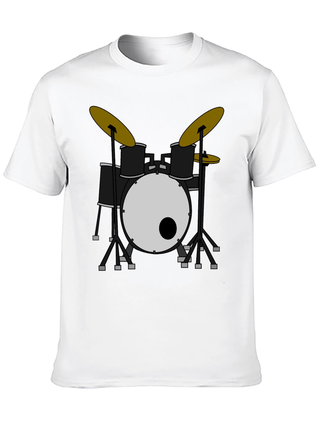 Drum Set Graphic Tee - Rock & Roll Style
