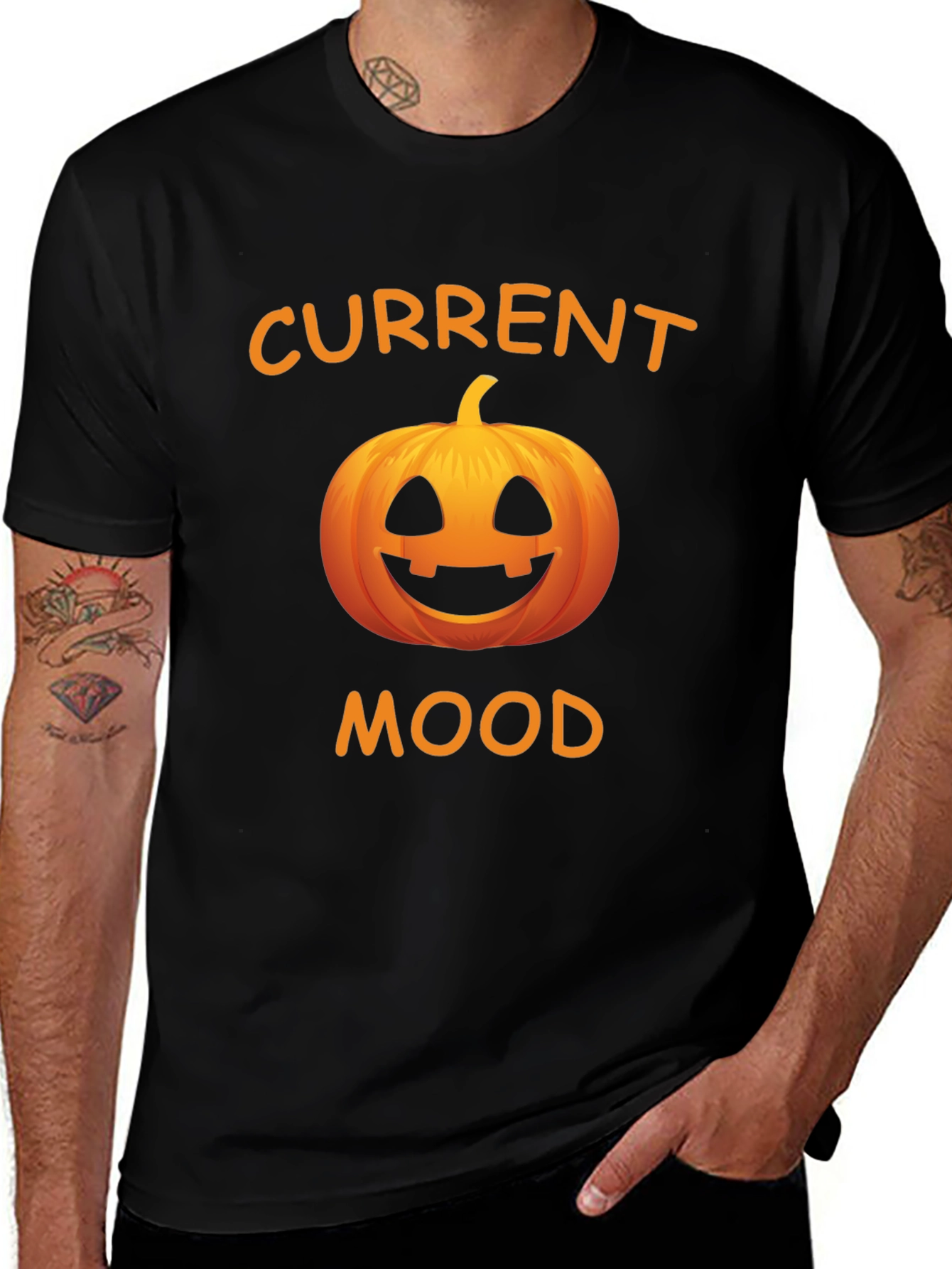 Current Mood Pumpkin Graphic T-Shirt