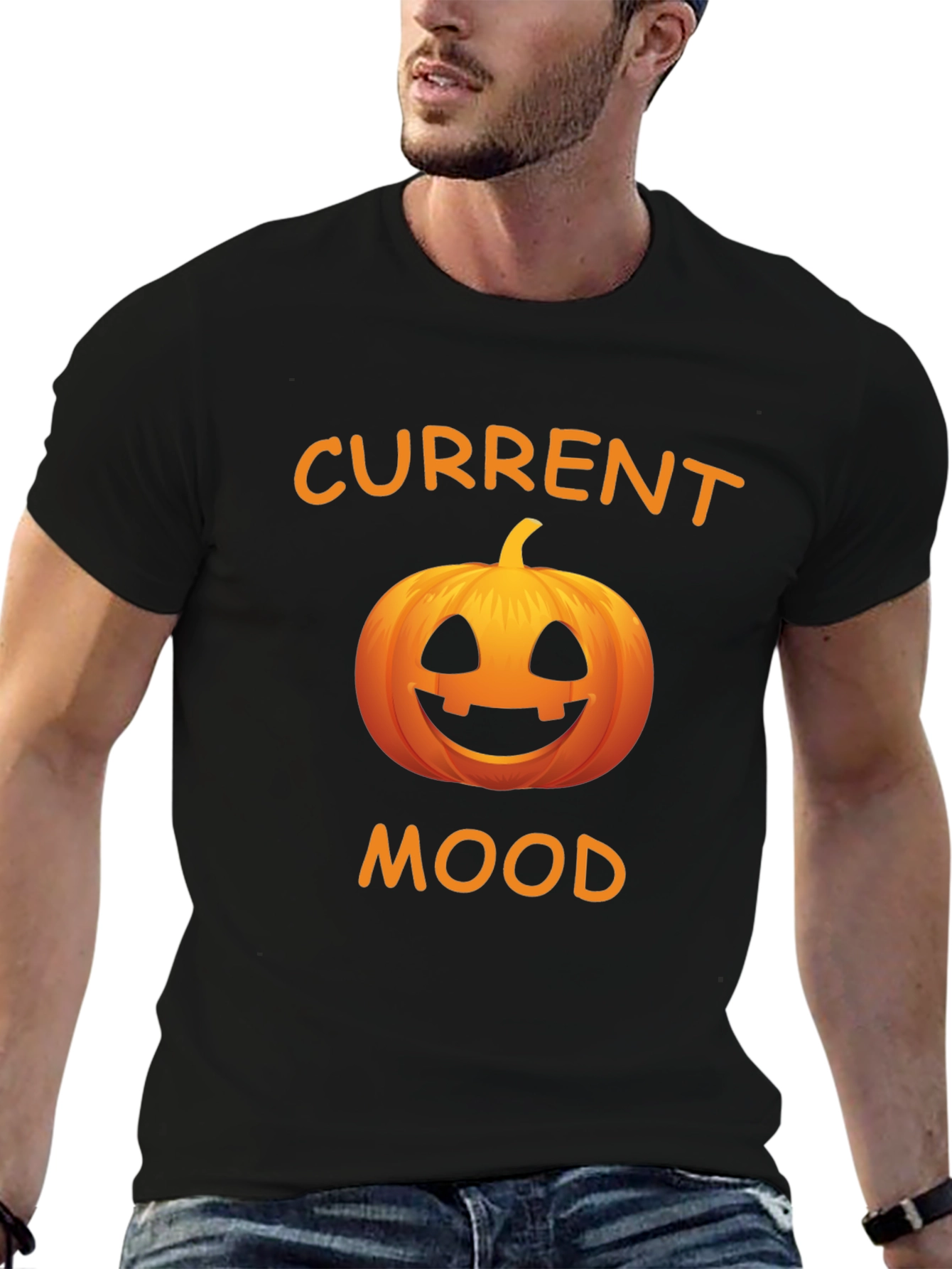 Current Mood Pumpkin Graphic T-Shirt