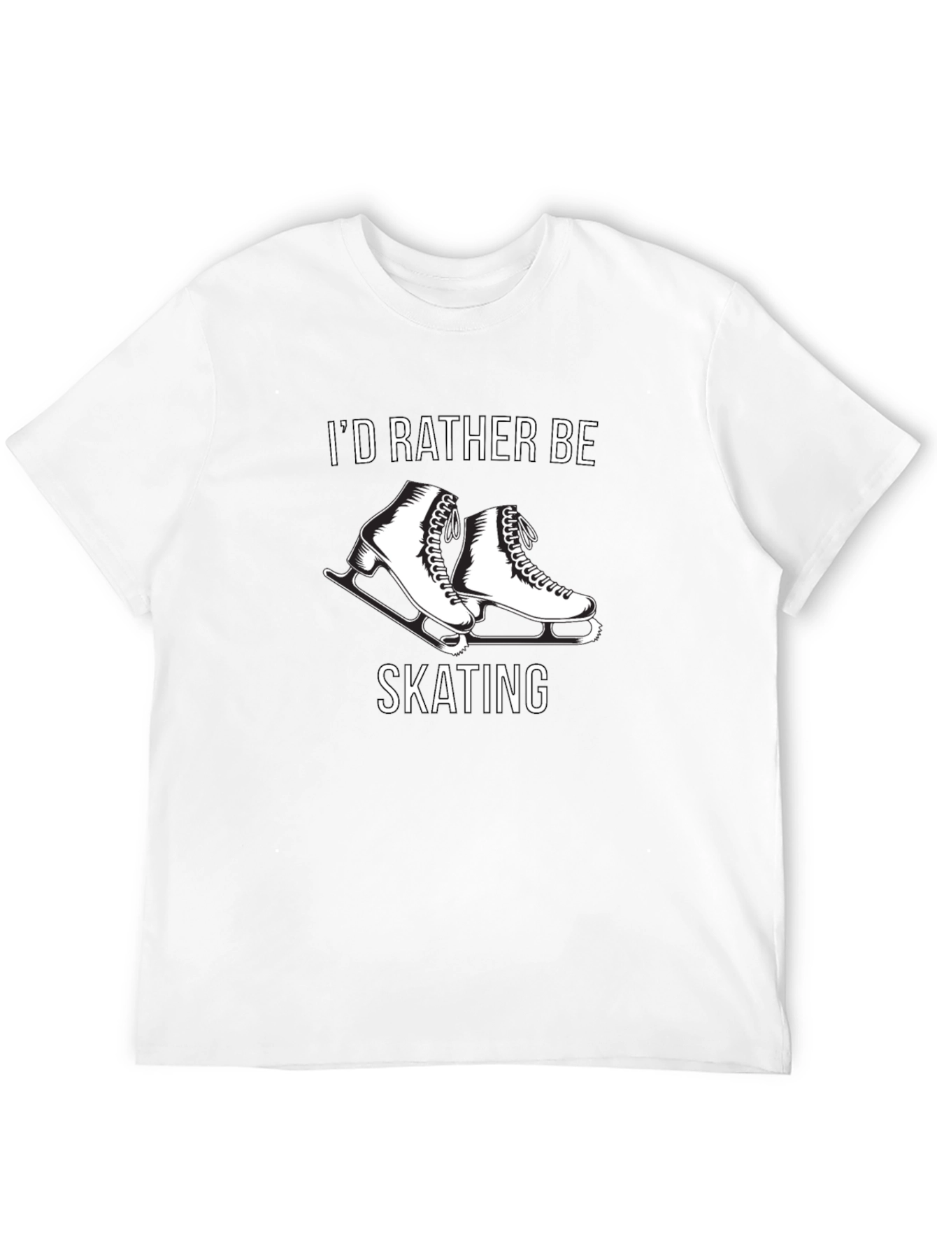 Id Rather Be Skating T-Shirt - Black