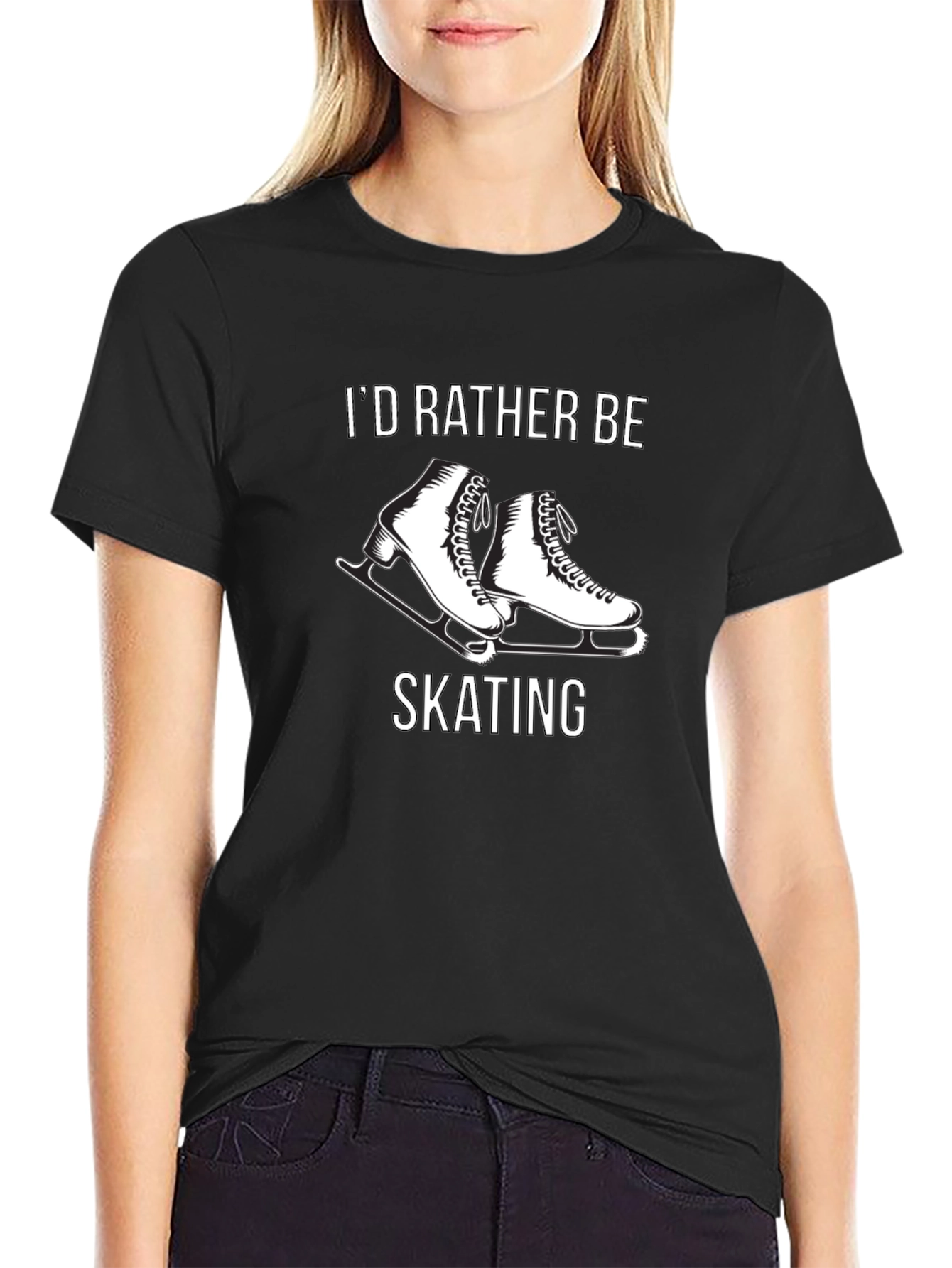 Id Rather Be Skating T-Shirt - Black