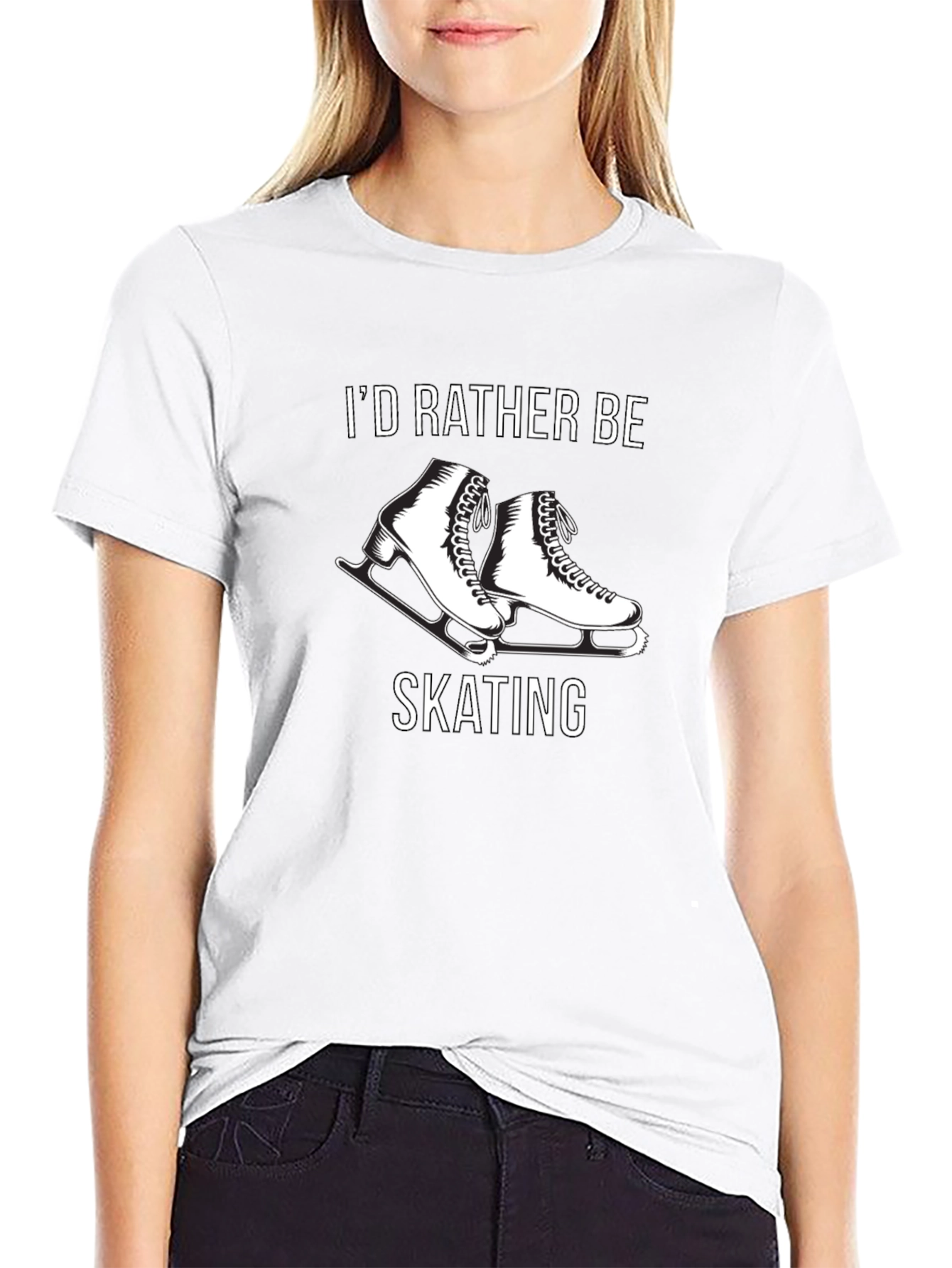 Id Rather Be Skating T-Shirt - Black