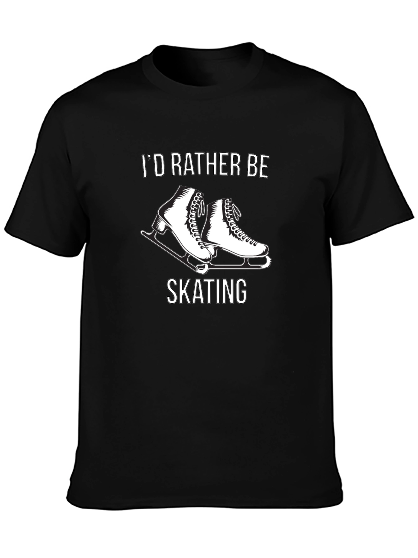 Id Rather Be Skating T-Shirt - Black