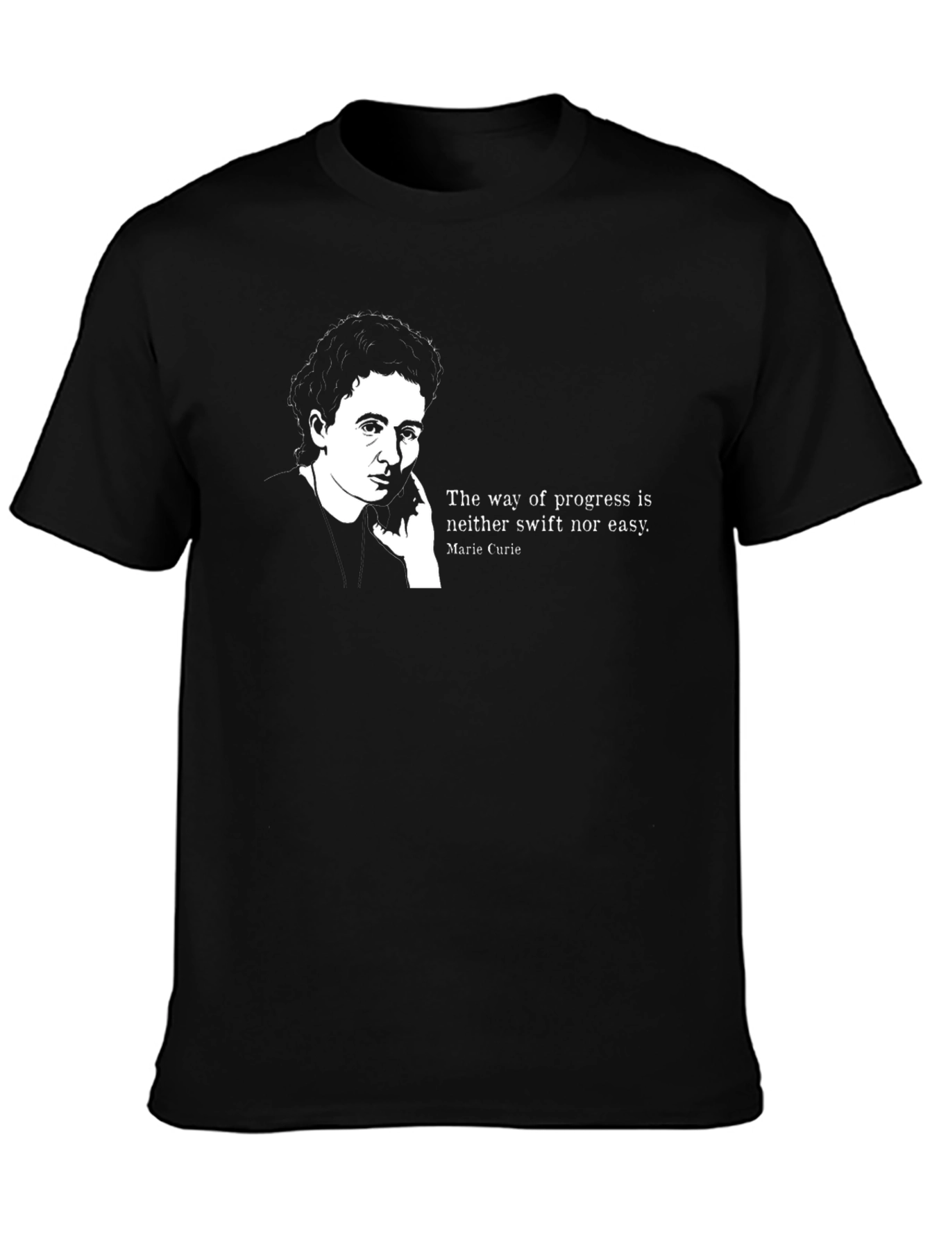 Marie Curie Quote Graphic T-Shirt