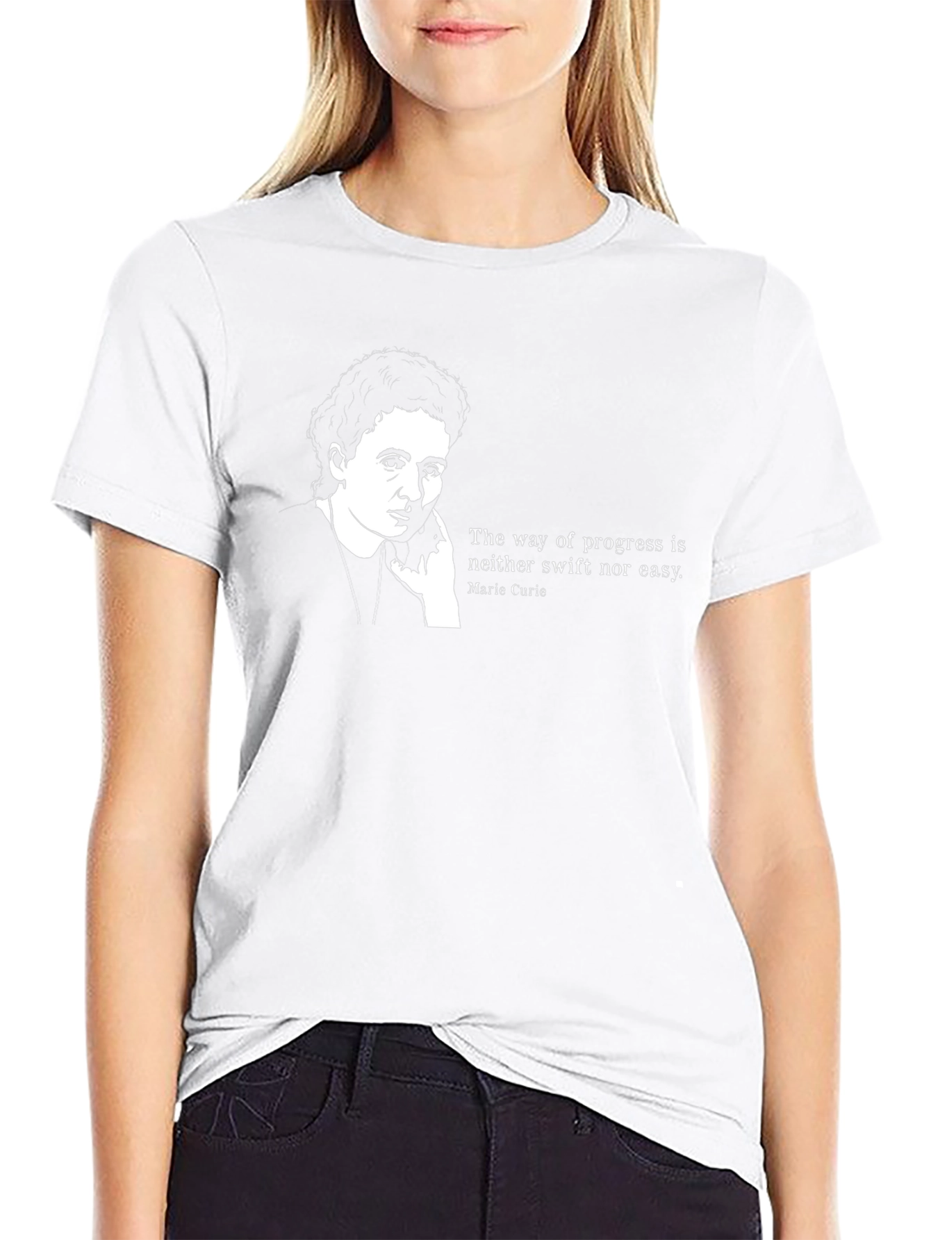 Marie Curie Quote Graphic T-Shirt