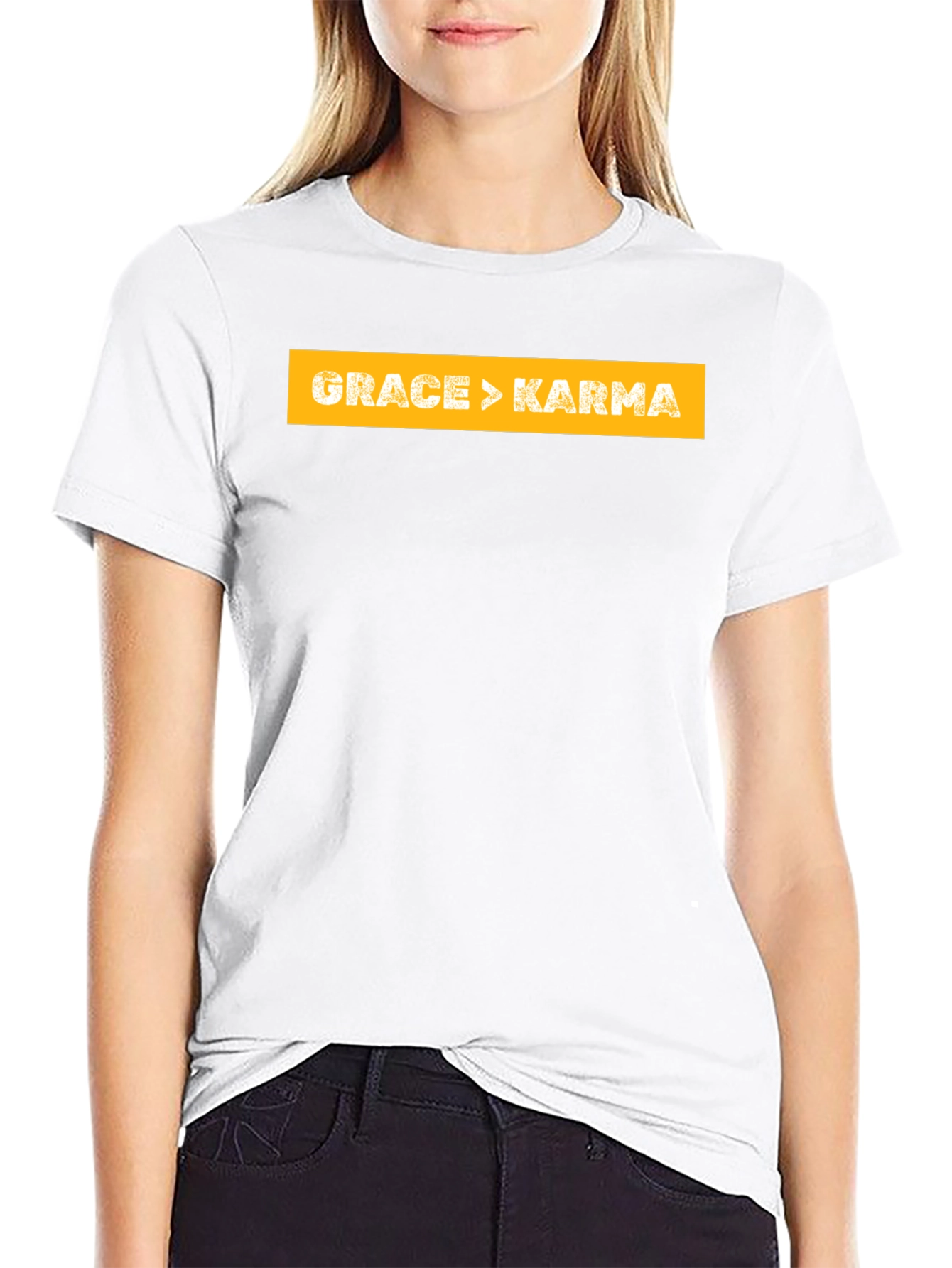 Grace > Karma T-Shirt - Inspirational Graphic Tee