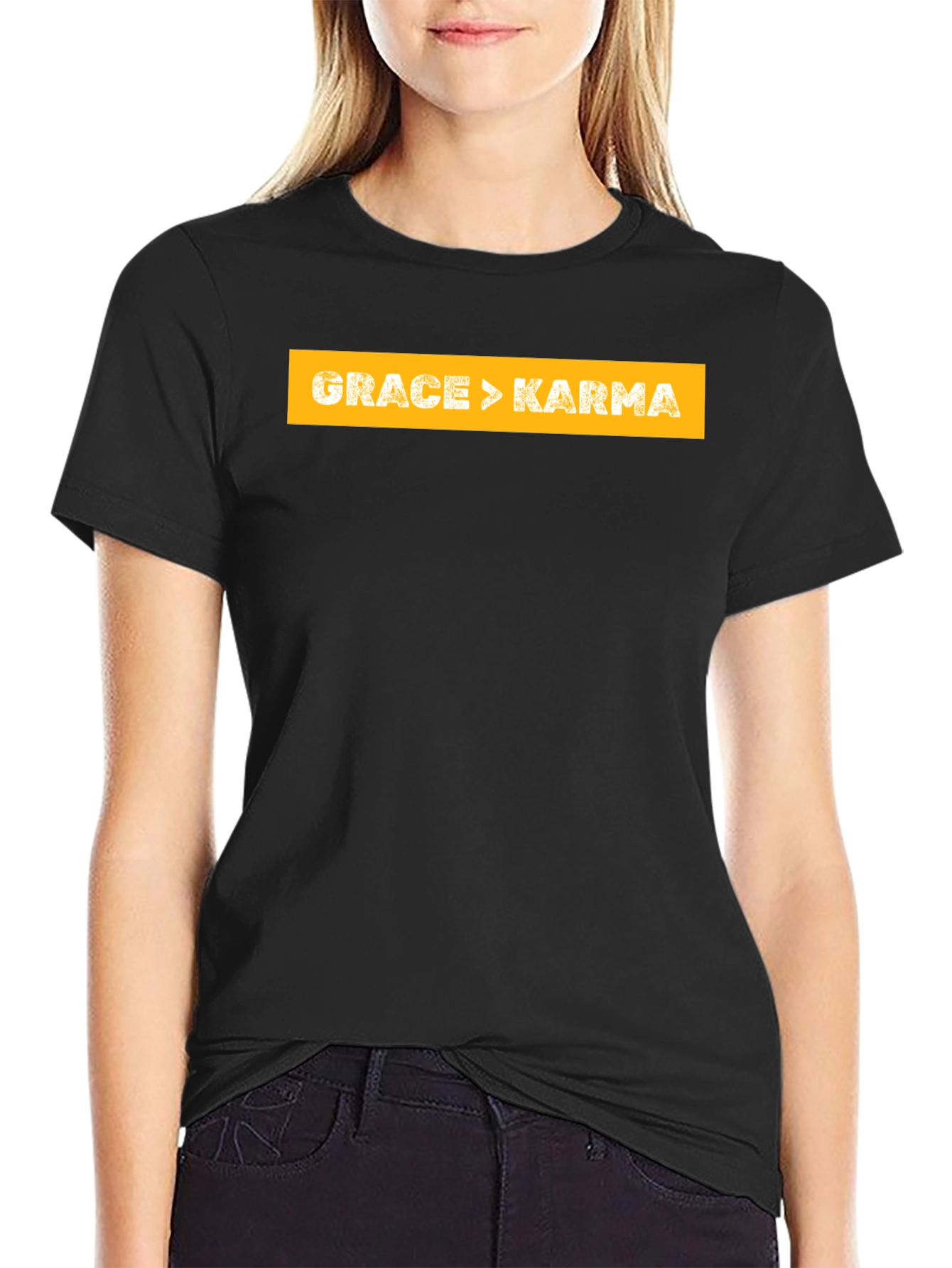 Grace > Karma T-Shirt - Inspirational Graphic Tee