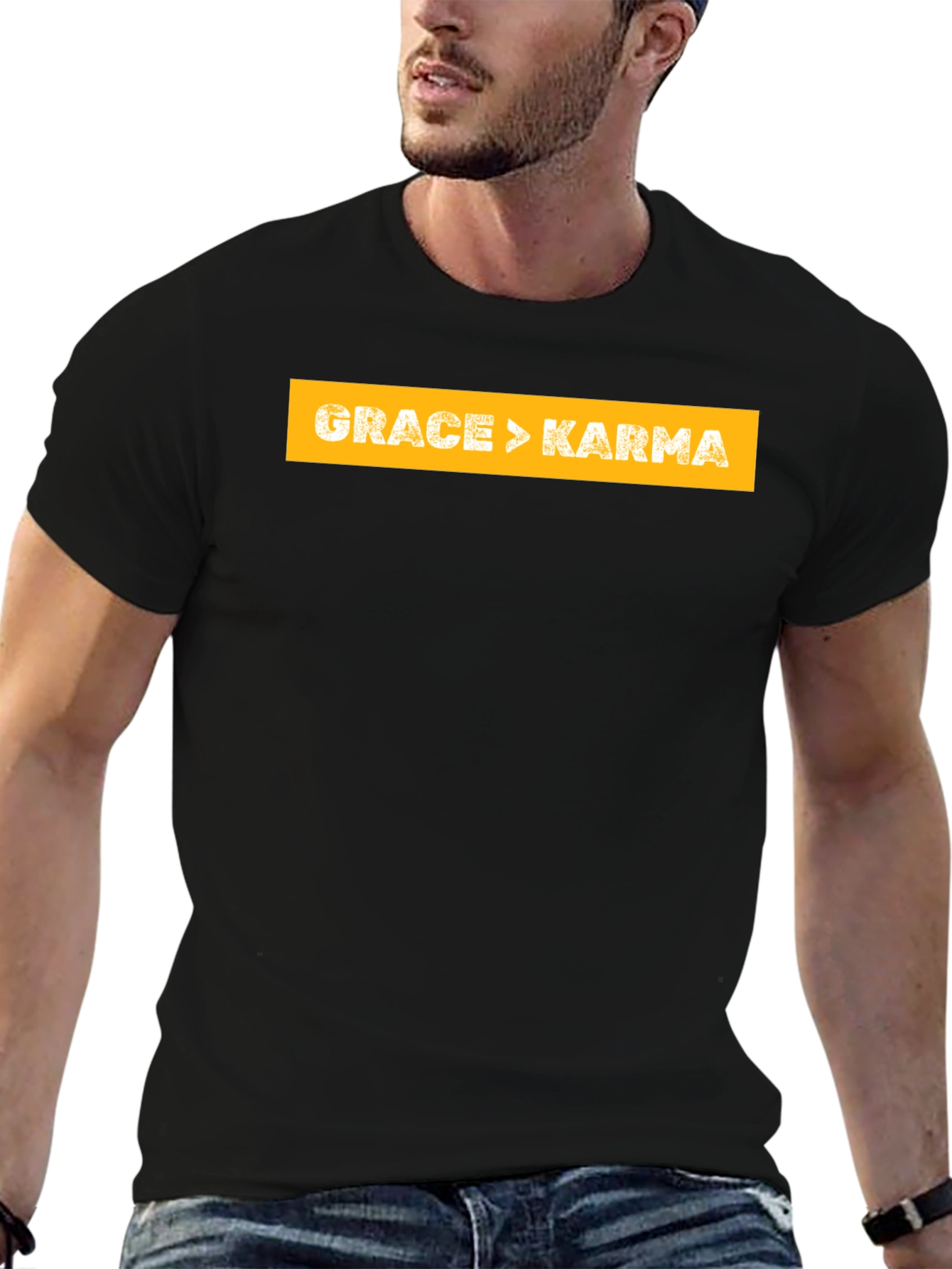 Grace > Karma T-Shirt - Inspirational Graphic Tee