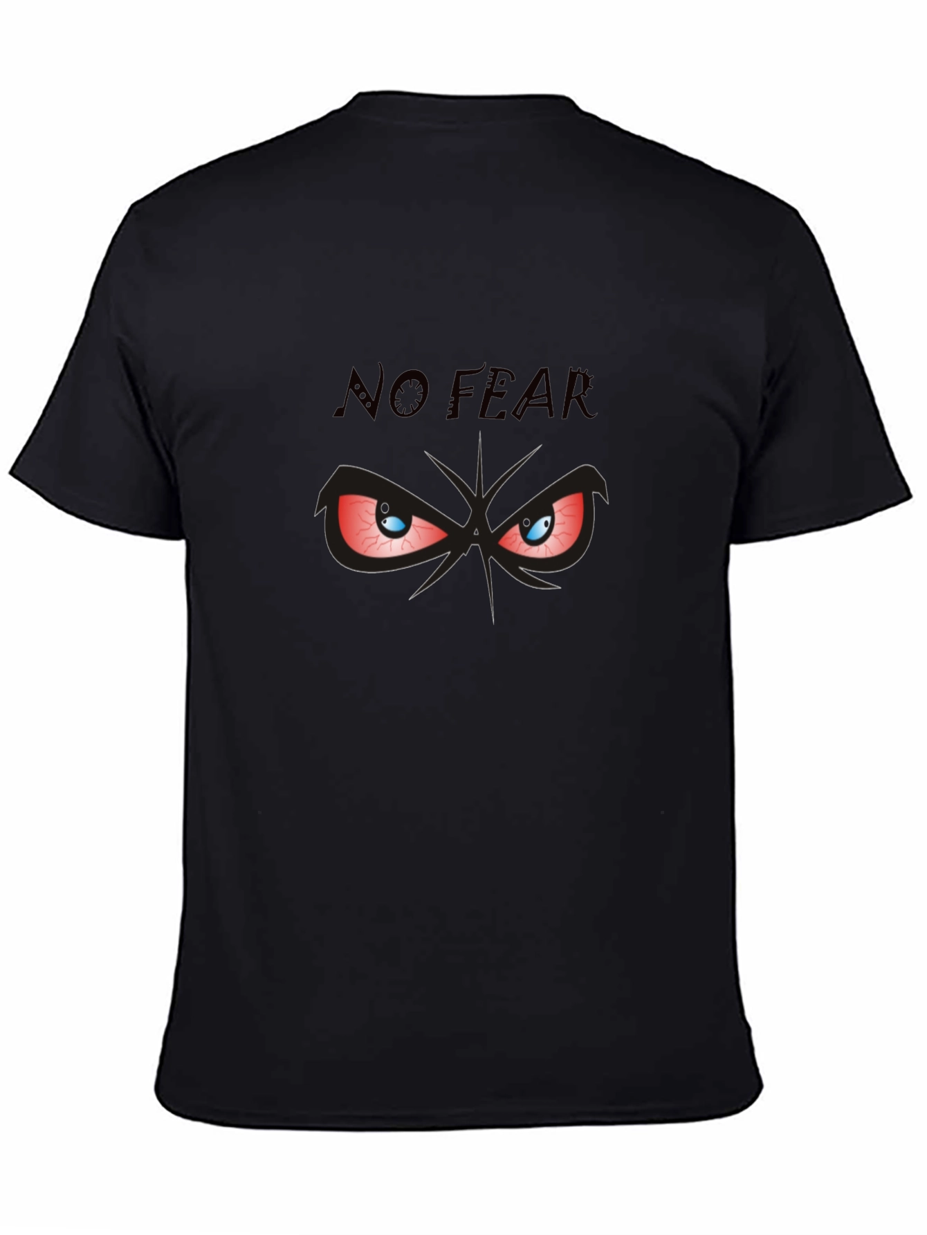 No Fear Graphic Print Mens Black T-Shirt