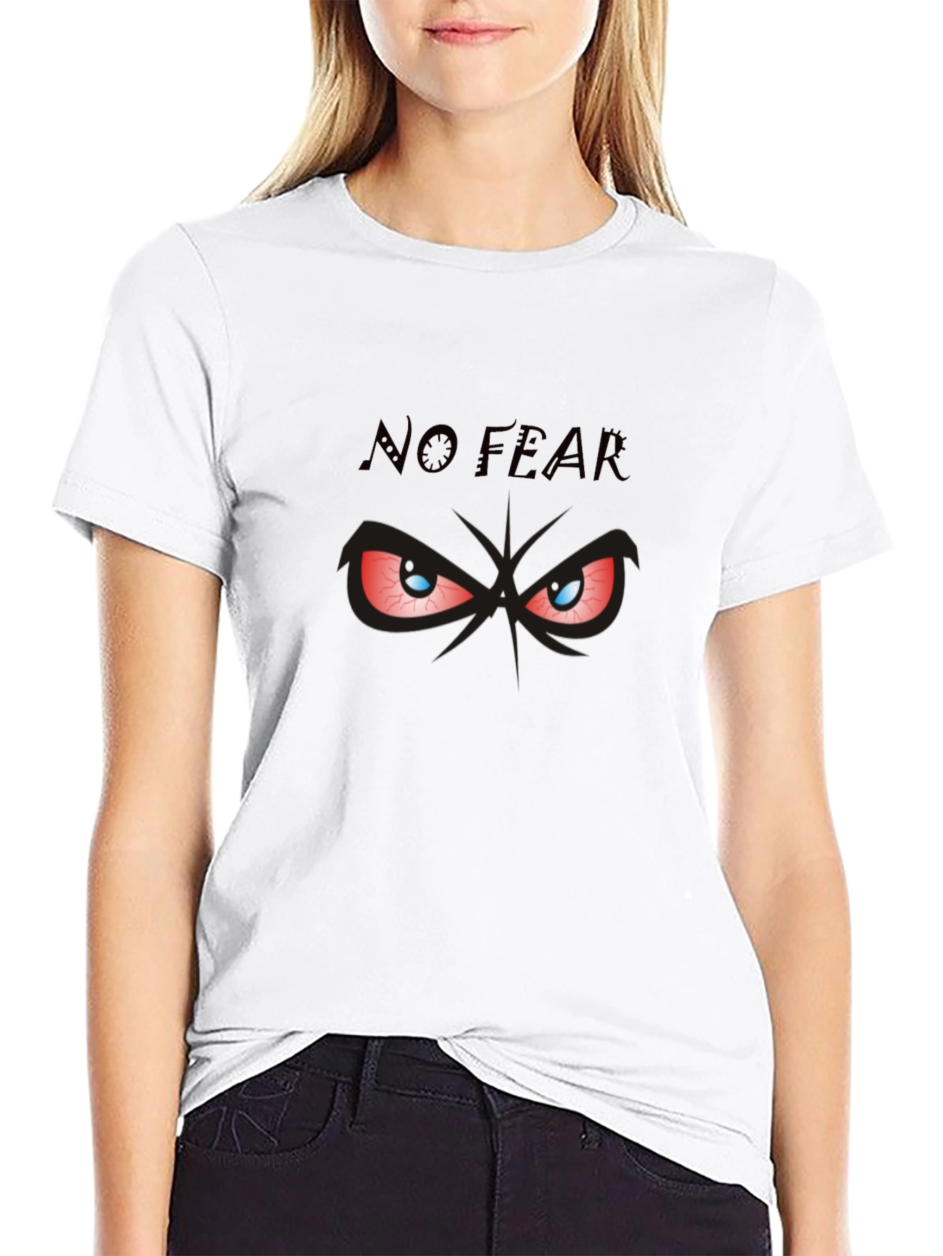 No Fear Graphic Print Mens Black T-Shirt