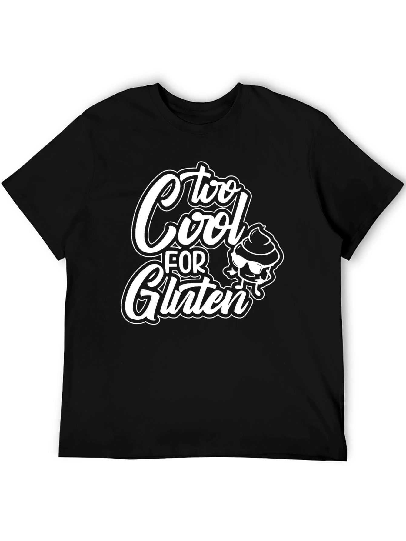 Too Cool For Gluten T-Shirt - Black