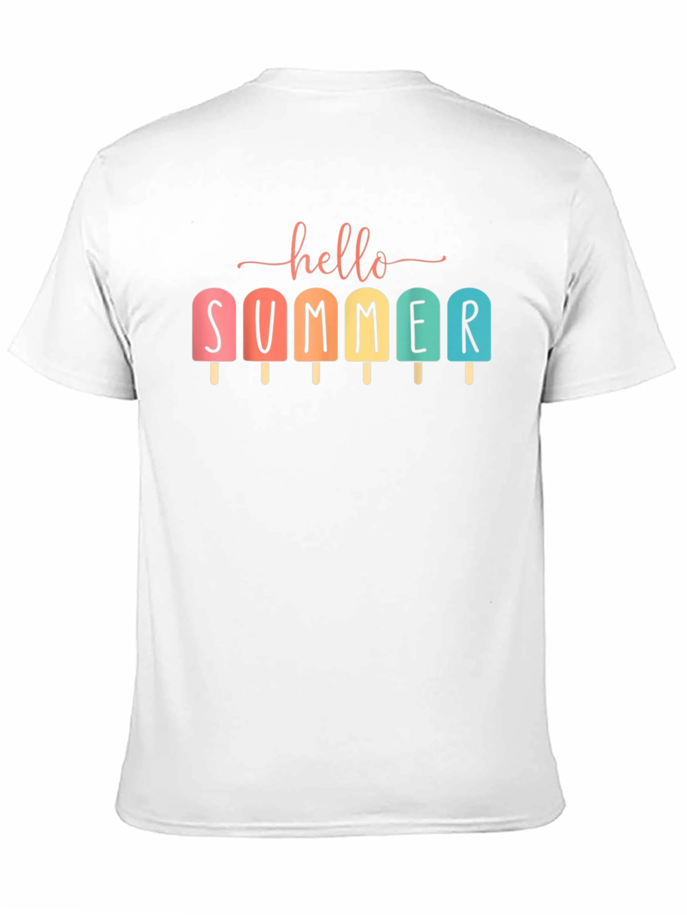 Hello Summer Popsicle Graphic T-Shirt