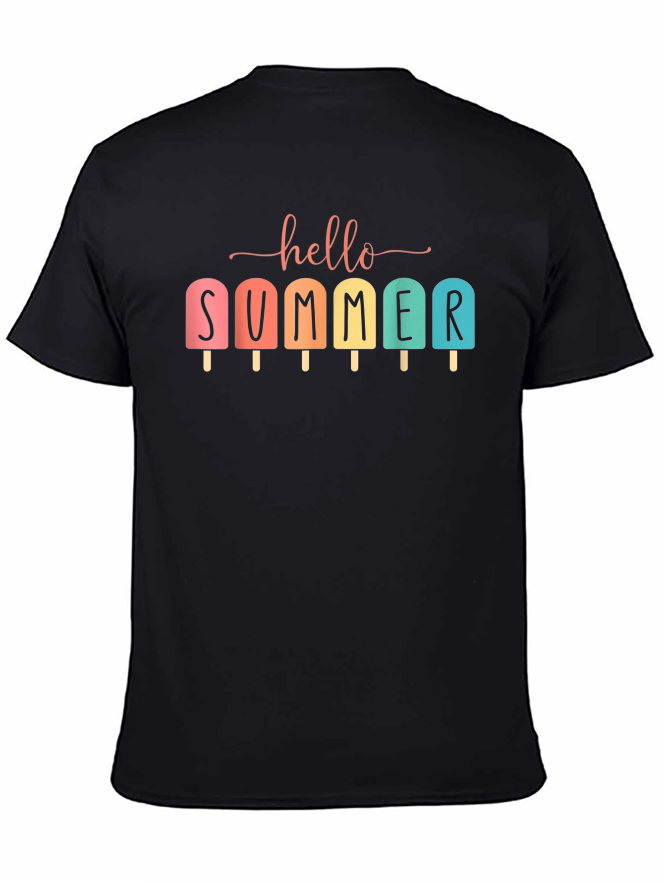 Hello Summer Popsicle Graphic T-Shirt