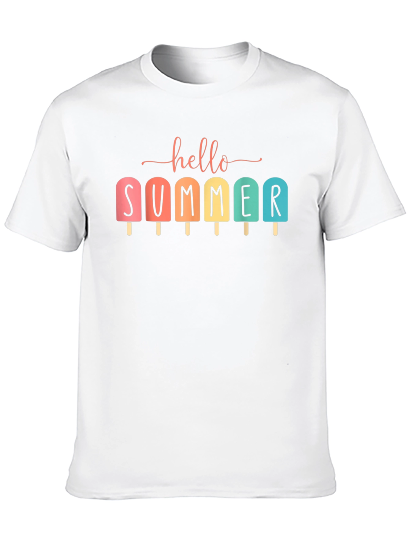 Hello Summer Popsicle Graphic T-Shirt