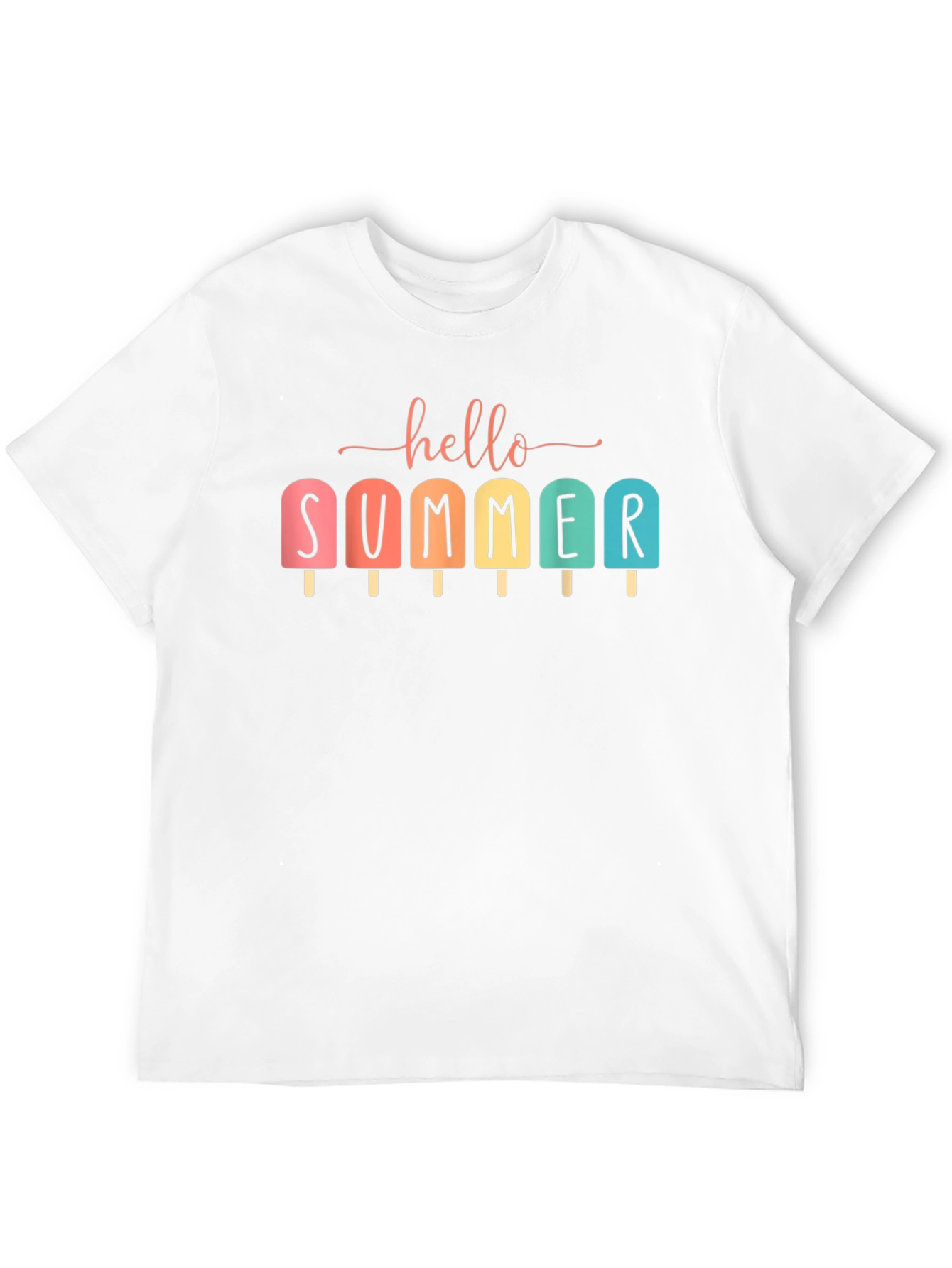 Hello Summer Popsicle Graphic T-Shirt