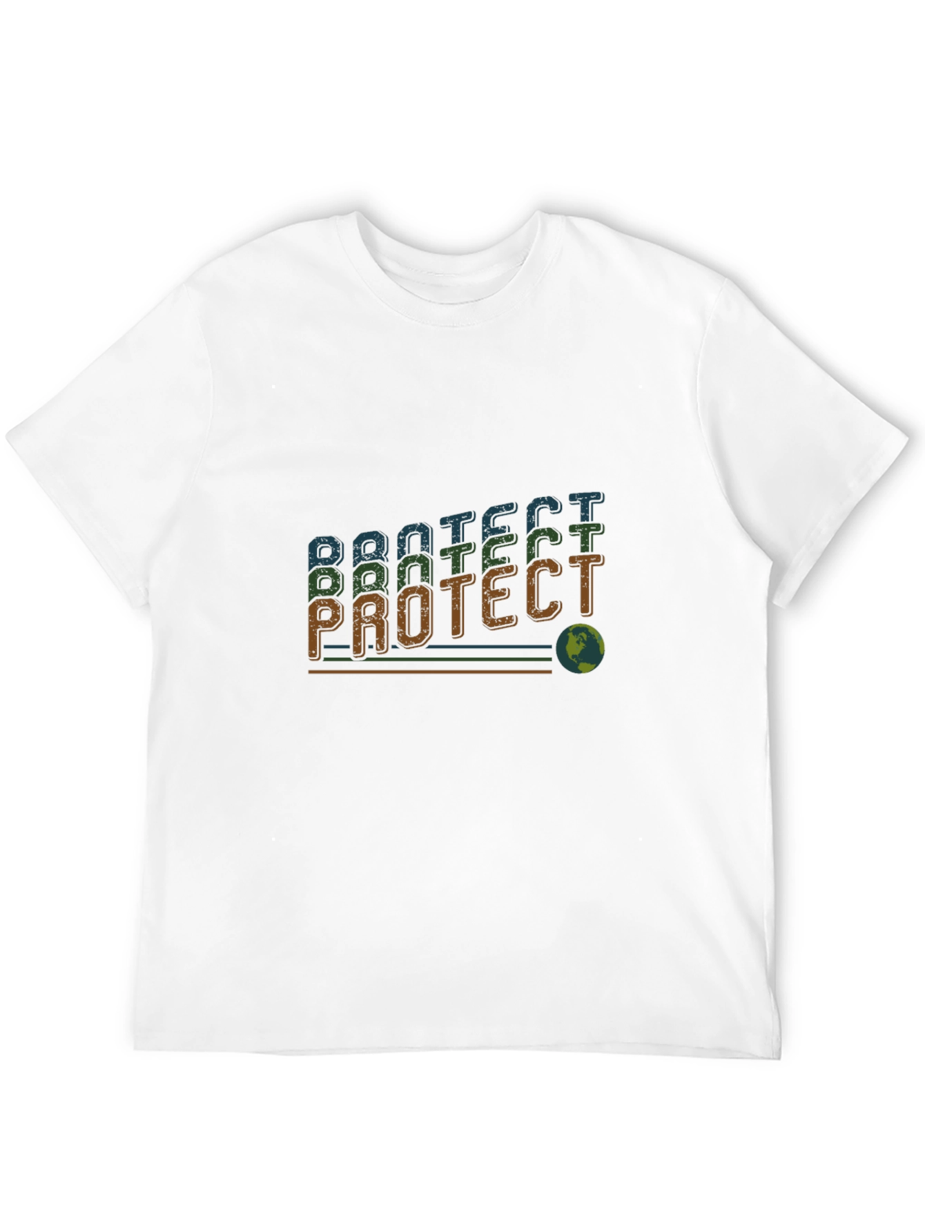 Protect Earth T-Shirt - Retro Style