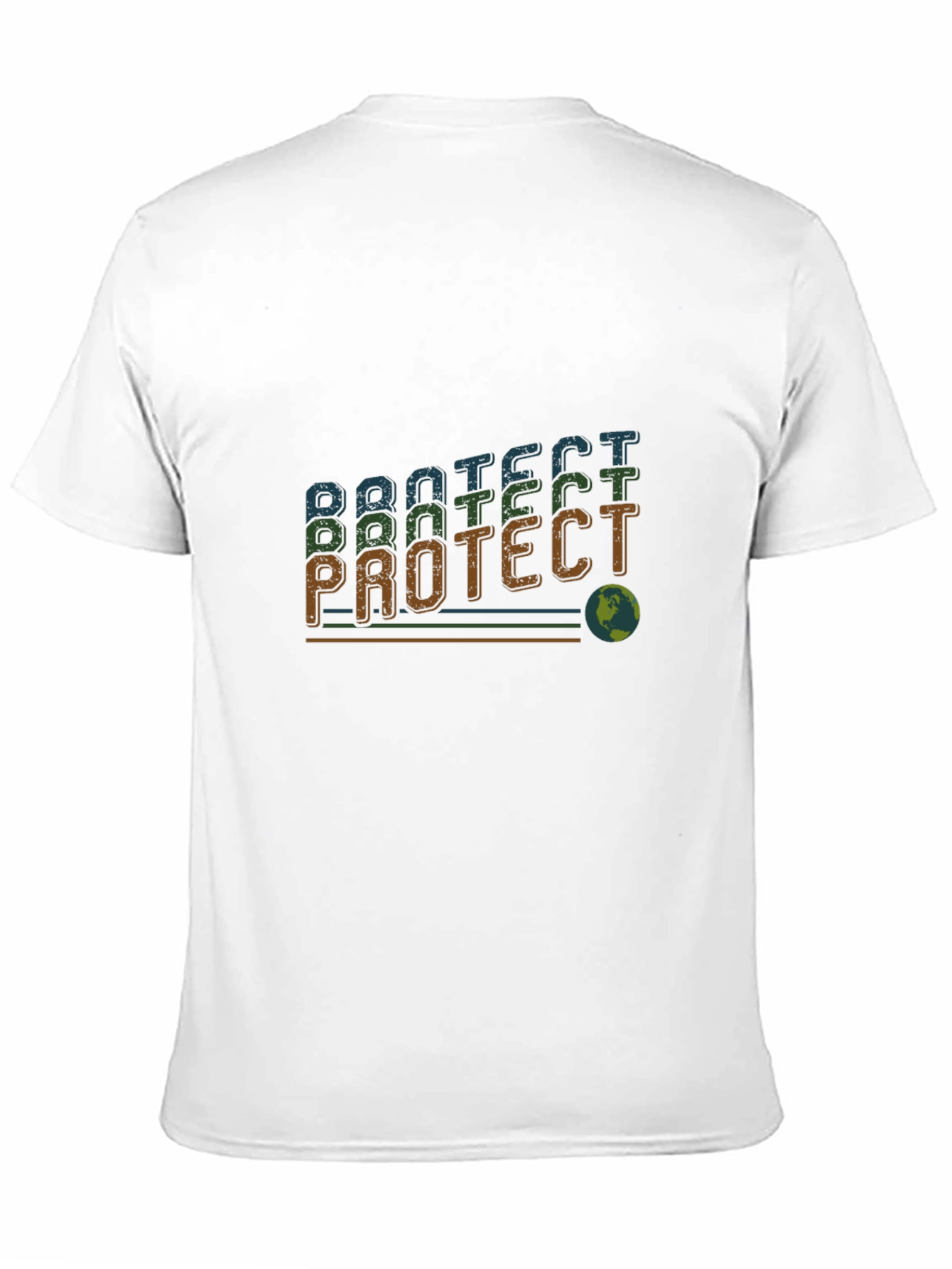Protect Earth T-Shirt - Retro Style