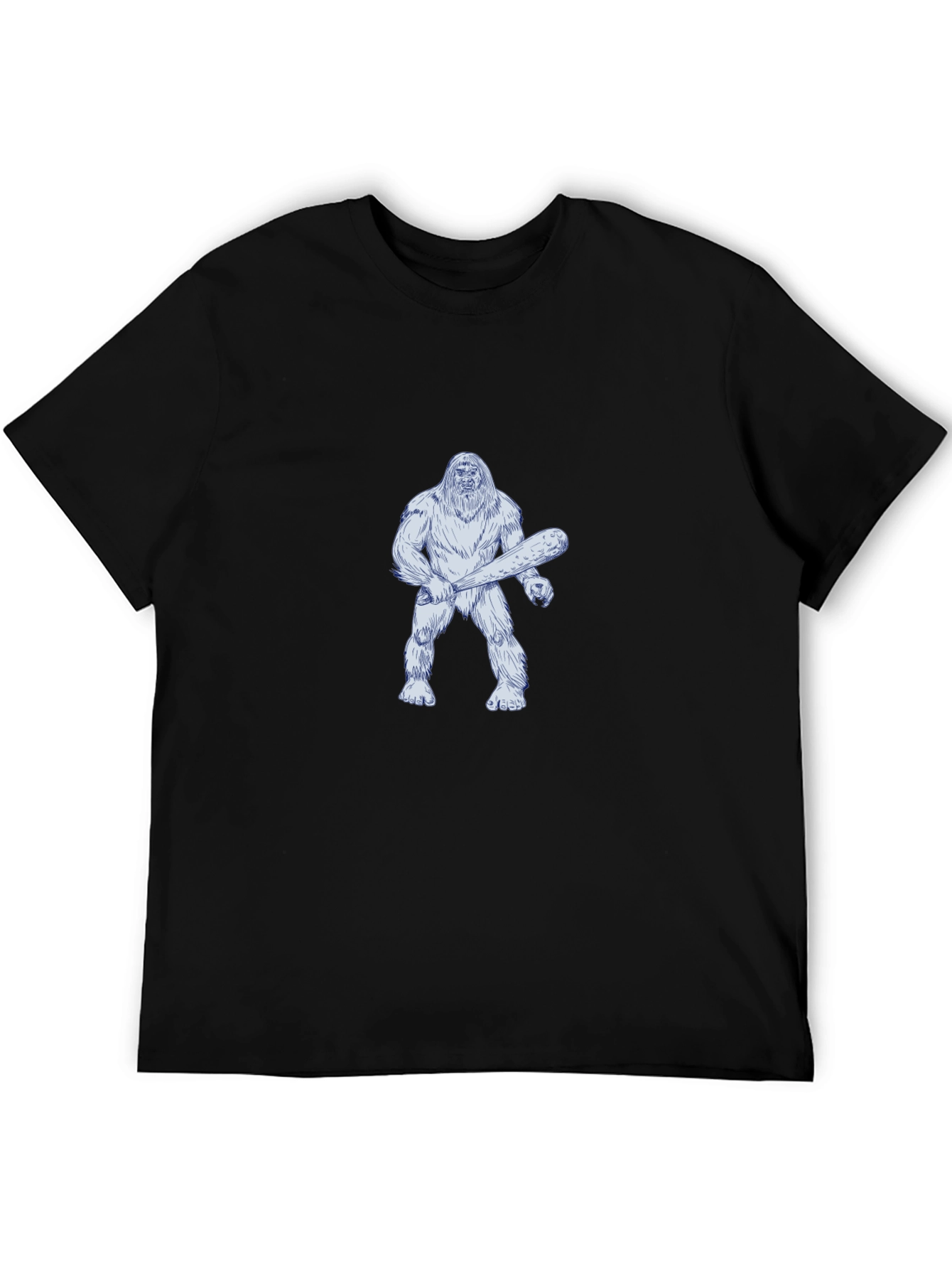 Bigfoot Club Black T-Shirt - Cryptid Humor Tee