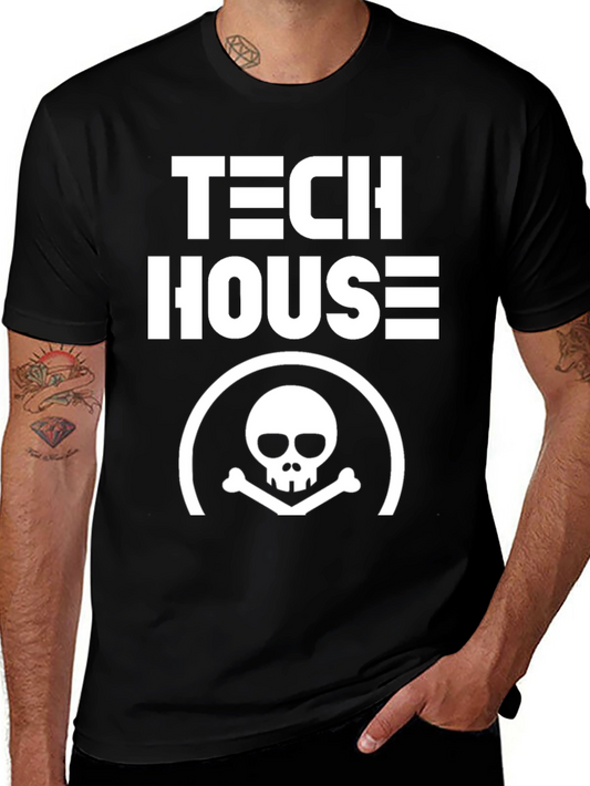 Tech House Skull T-Shirt - EDM Music Rave Tee