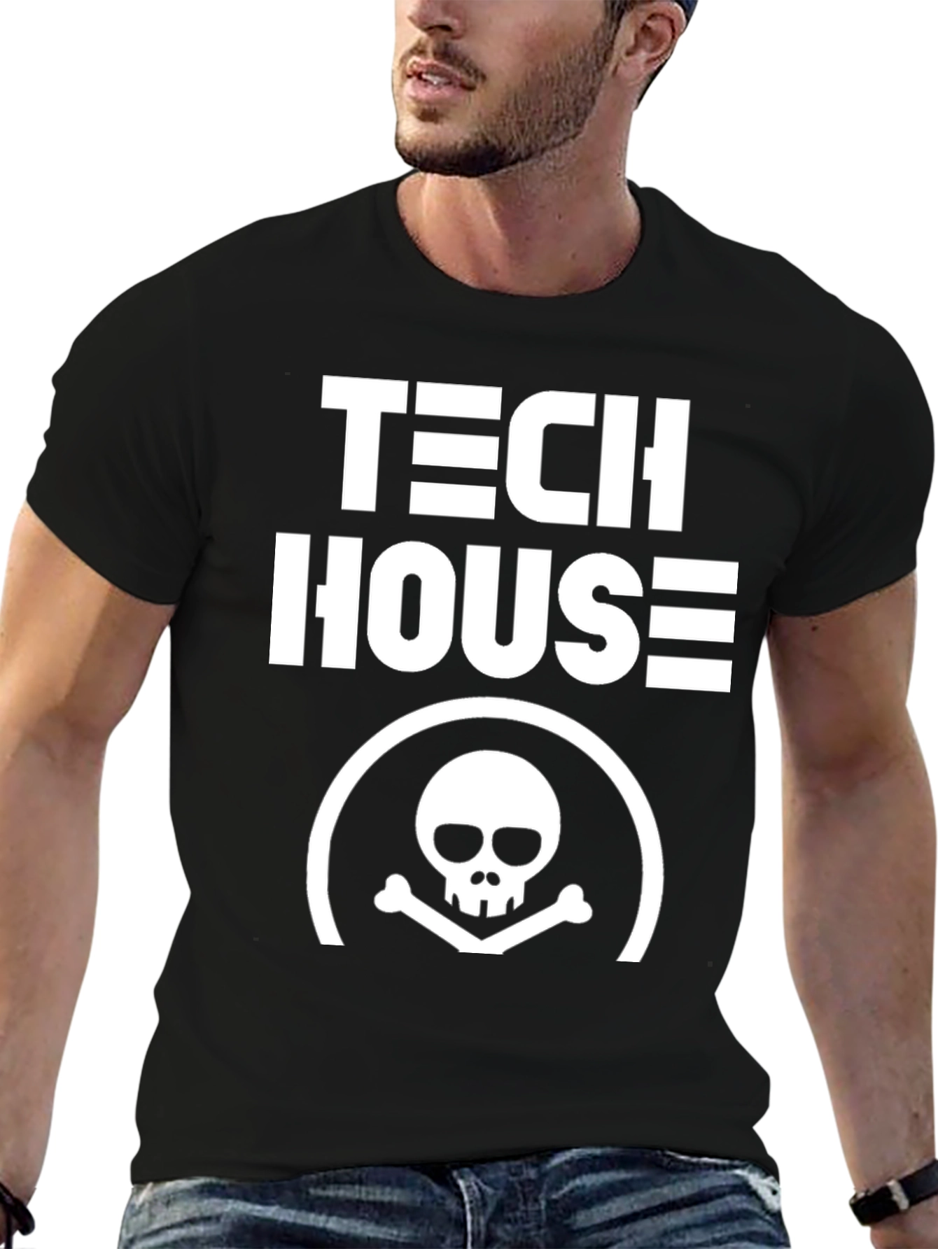 Tech House Skull T-Shirt - EDM Music Rave Tee