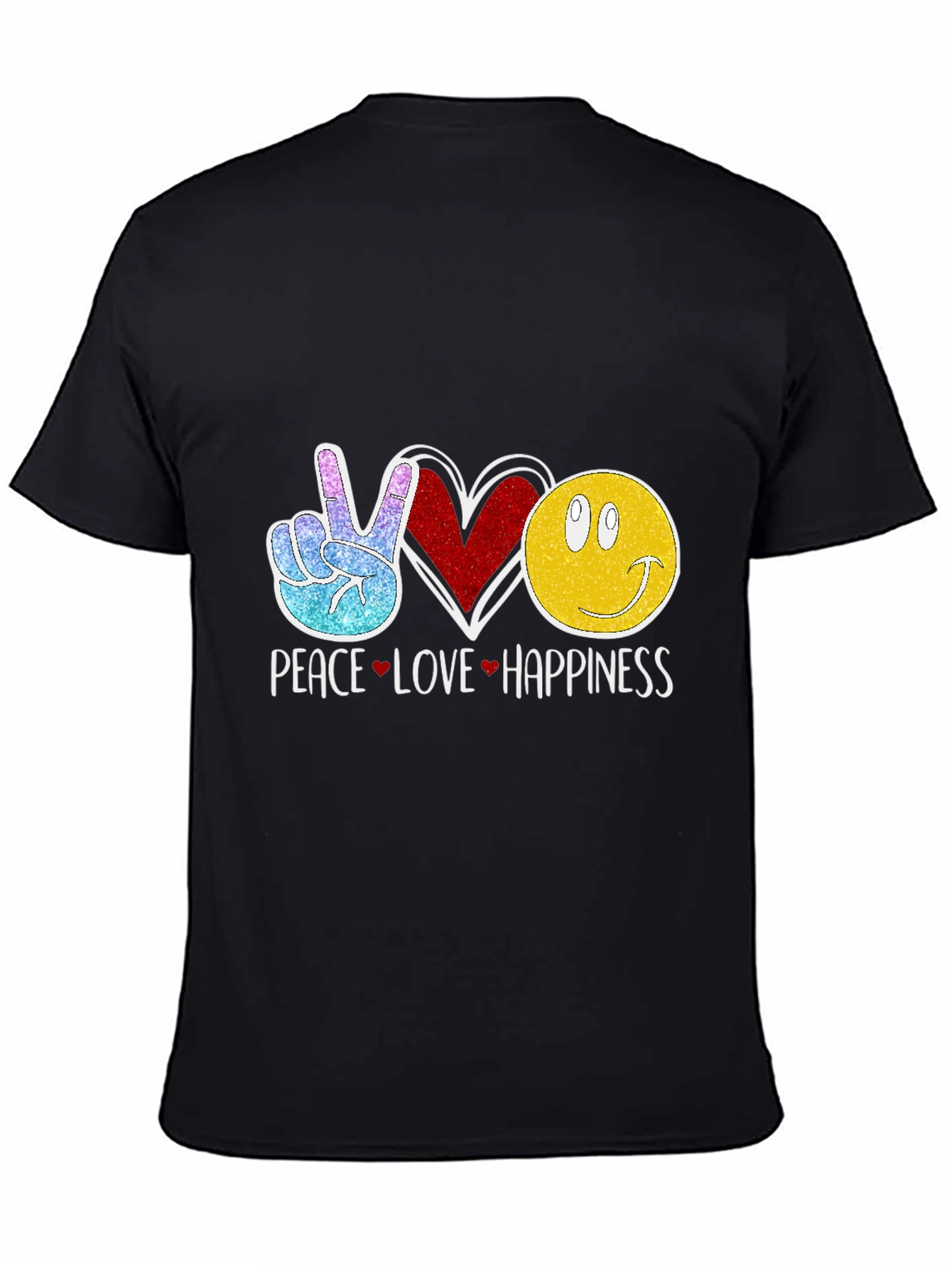 Peace Love Happiness Graphic Tee