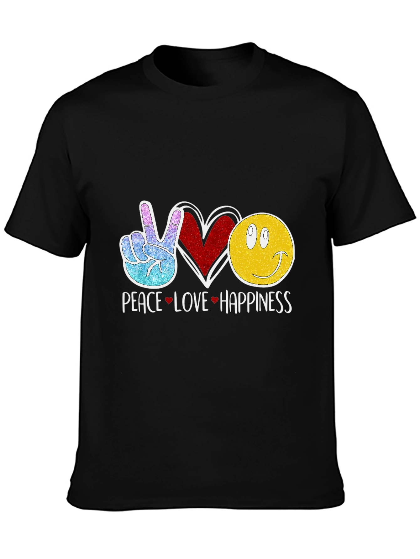 Peace Love Happiness Graphic Tee