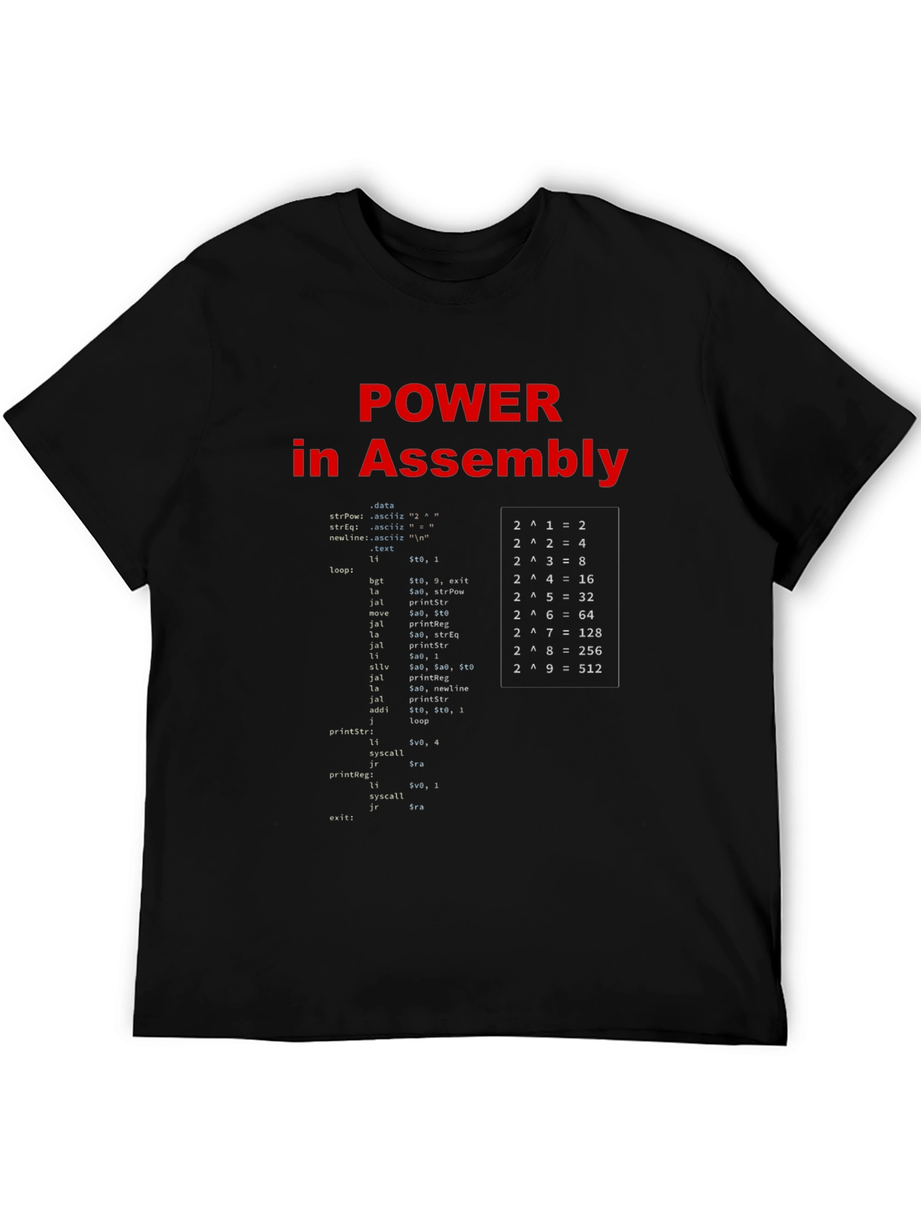Power in Assembly Black T-Shirt