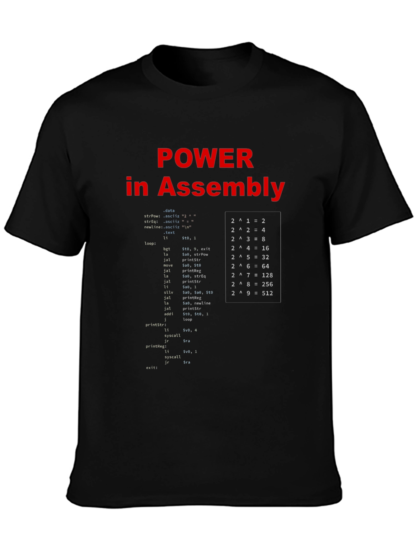 Power in Assembly Black T-Shirt