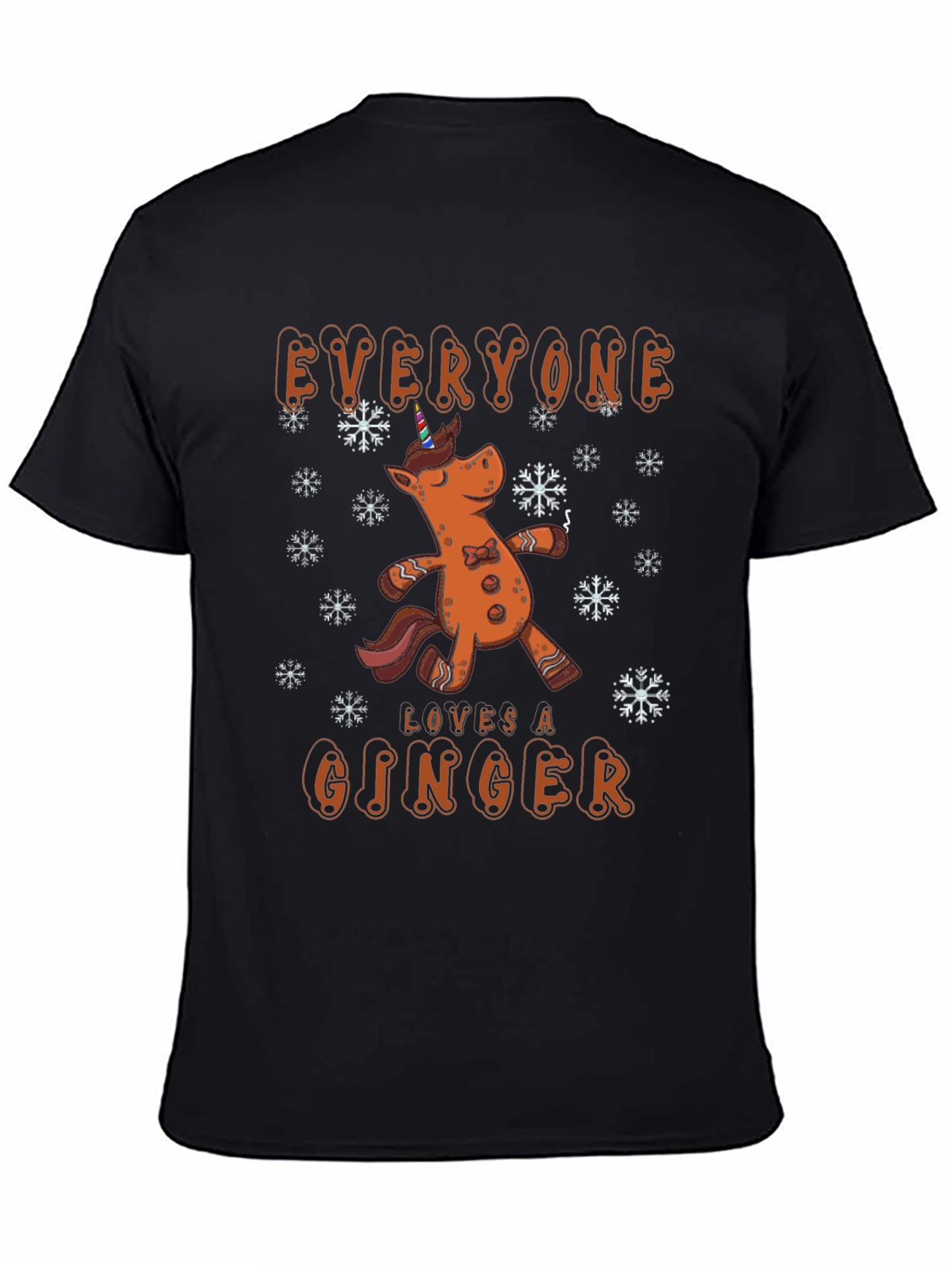 Gingerbread Unicorn Christmas T-Shirt