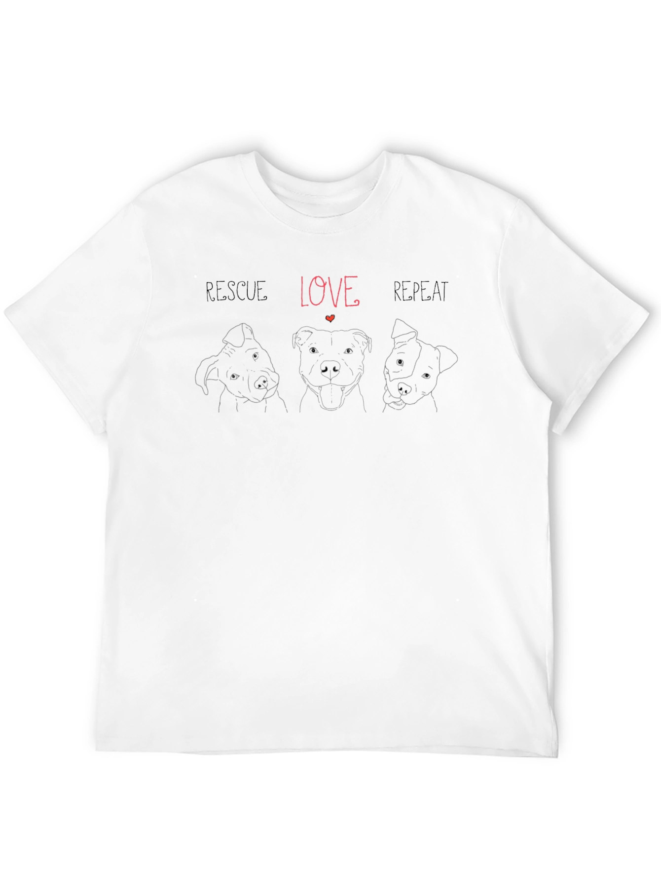 Rescue Love Repeat Pet Graphic Tee