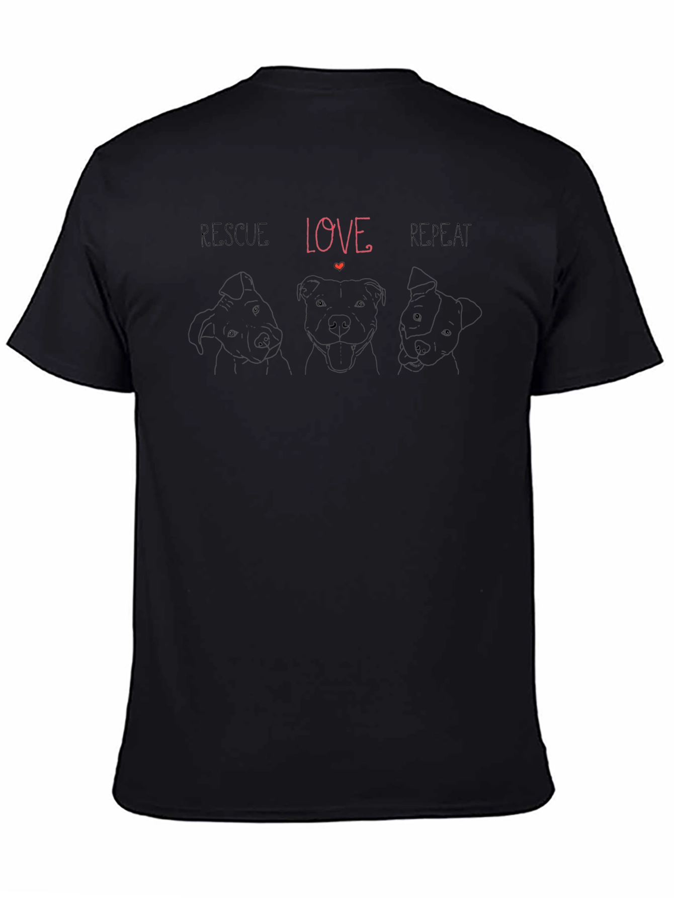 Rescue Love Repeat Pet Graphic Tee