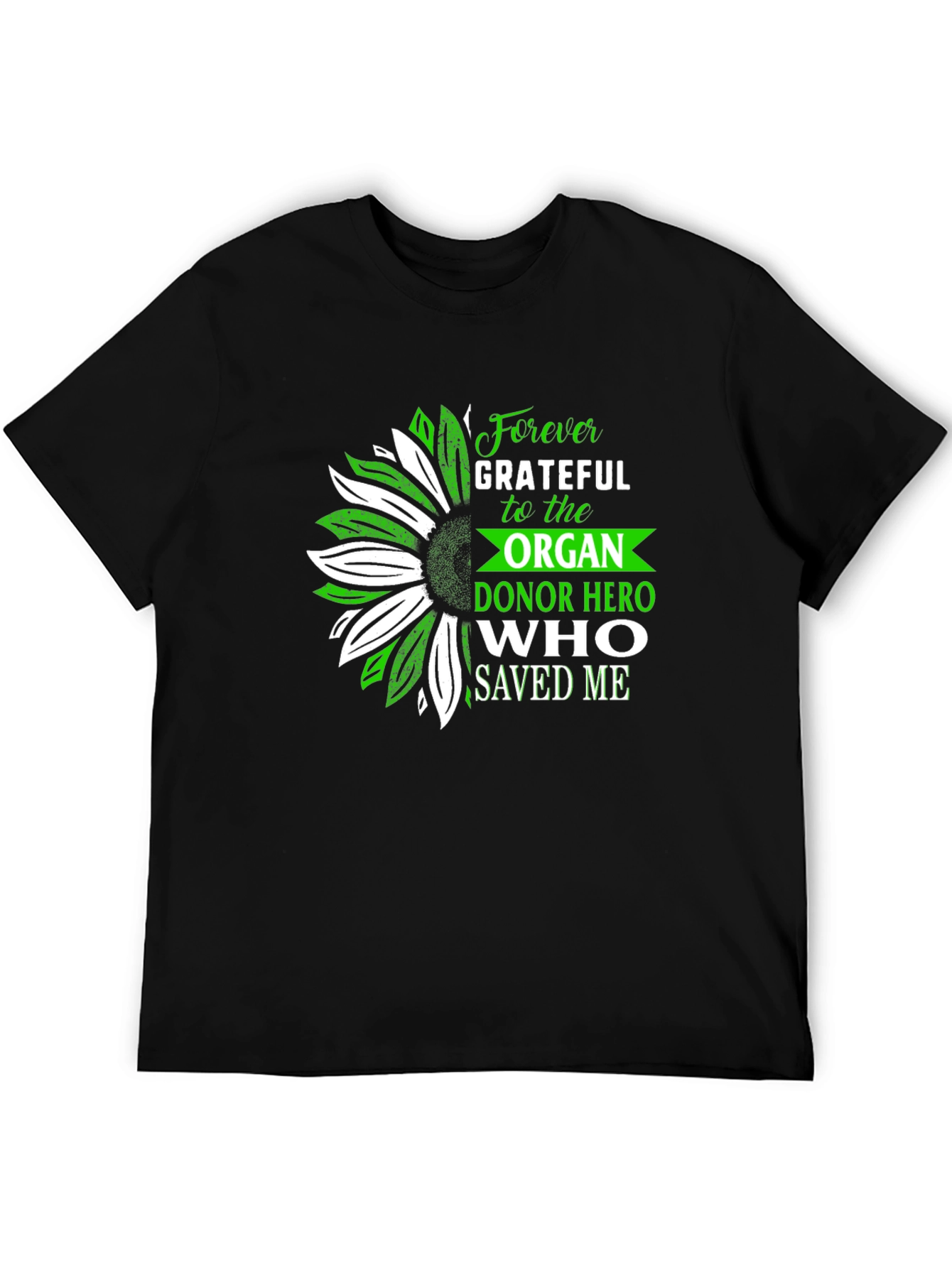 Organ Donor Hero Grateful Graphic T-Shirt