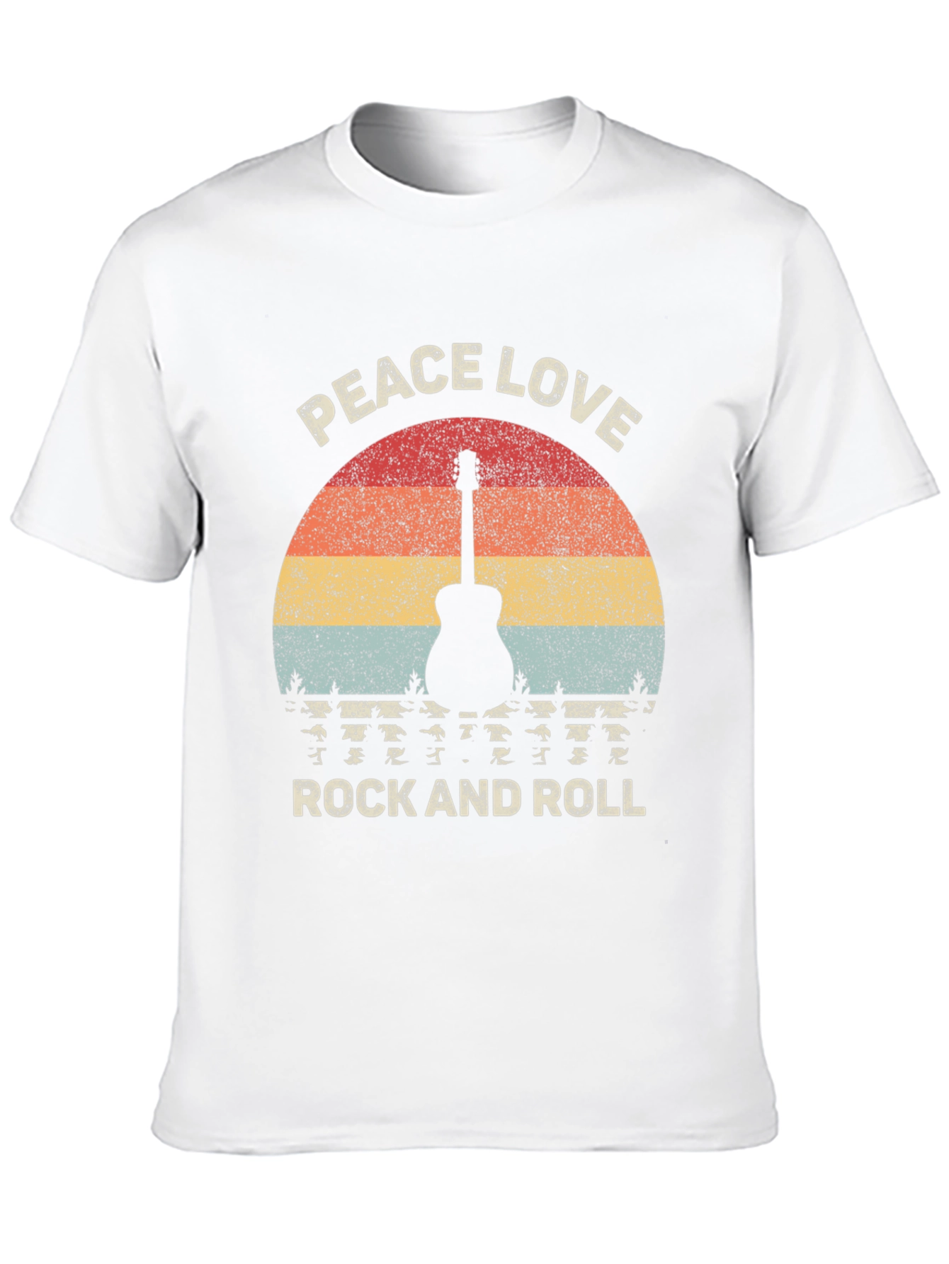 Peace Love Rock and Roll Graphic T-Shirt