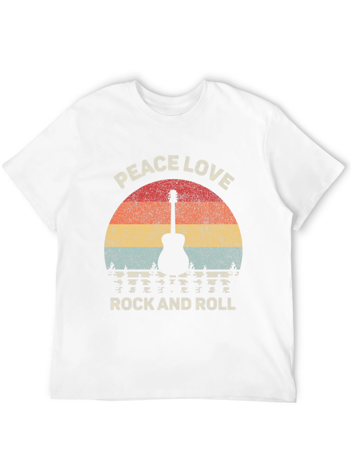 Peace Love Rock and Roll Graphic T-Shirt