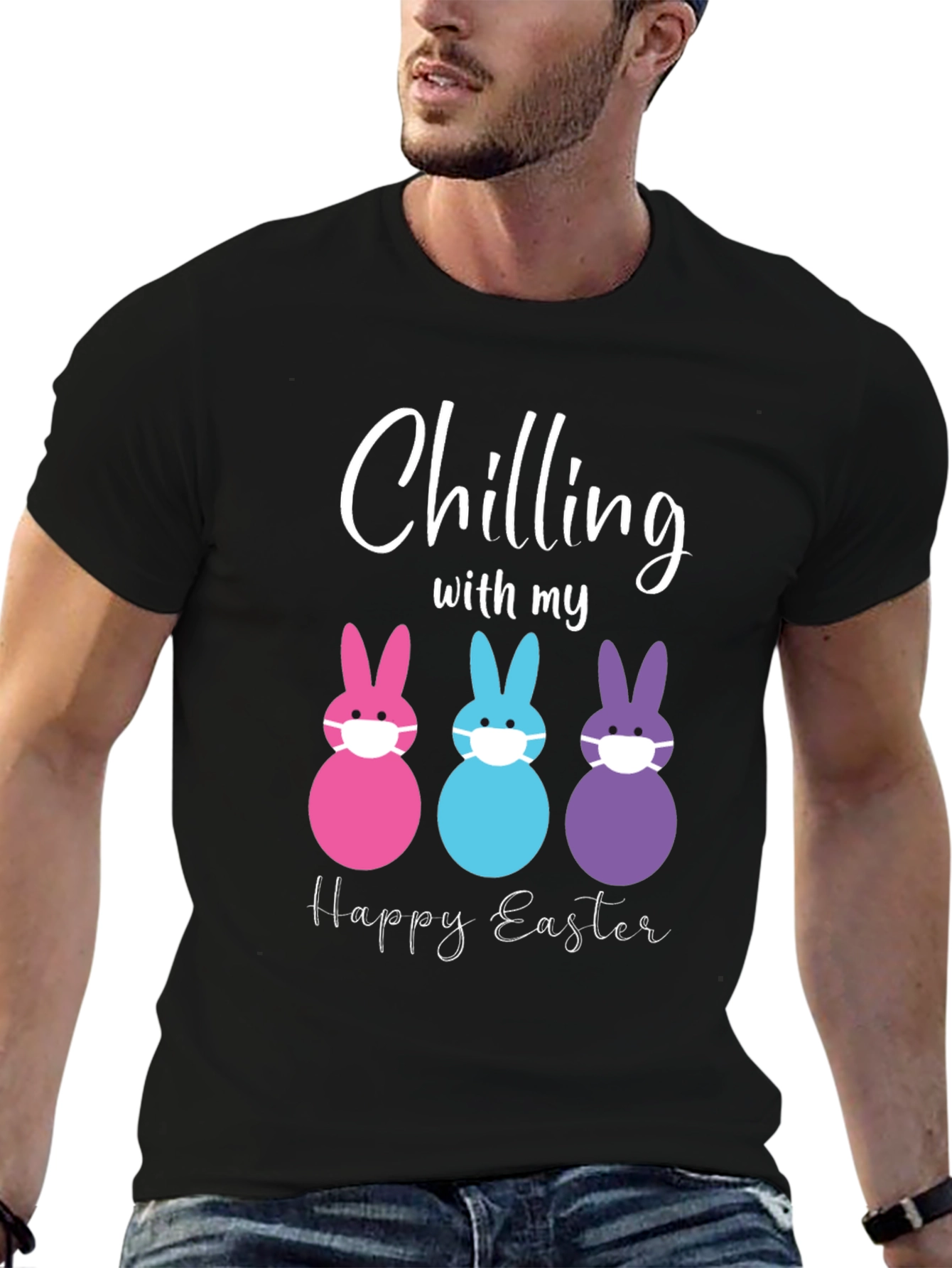 Chilling with my Happy Easter Bunny T-Shirt