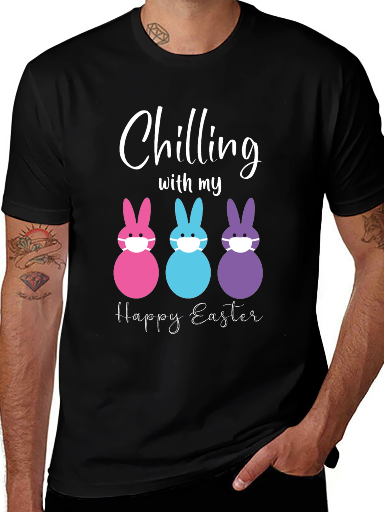 Chilling with my Happy Easter Bunny T-Shirt