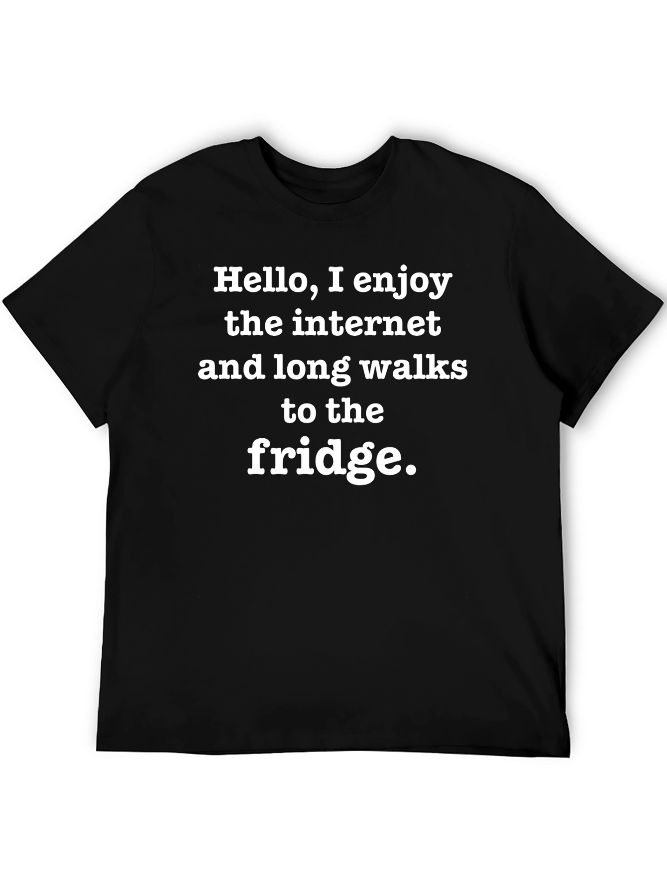 Funny Internet & Fridge Black T-Shirt