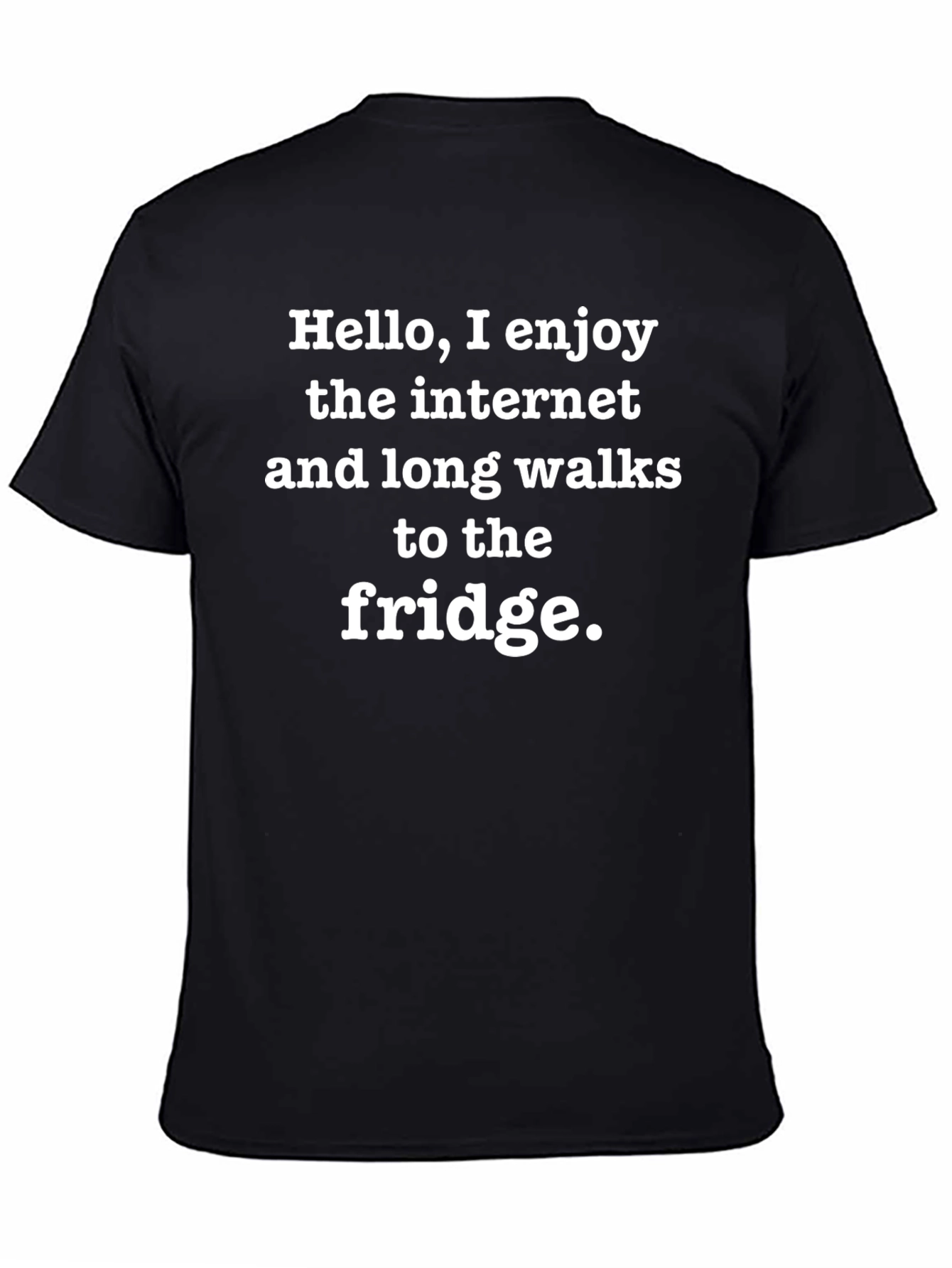 Funny Internet & Fridge Black T-Shirt