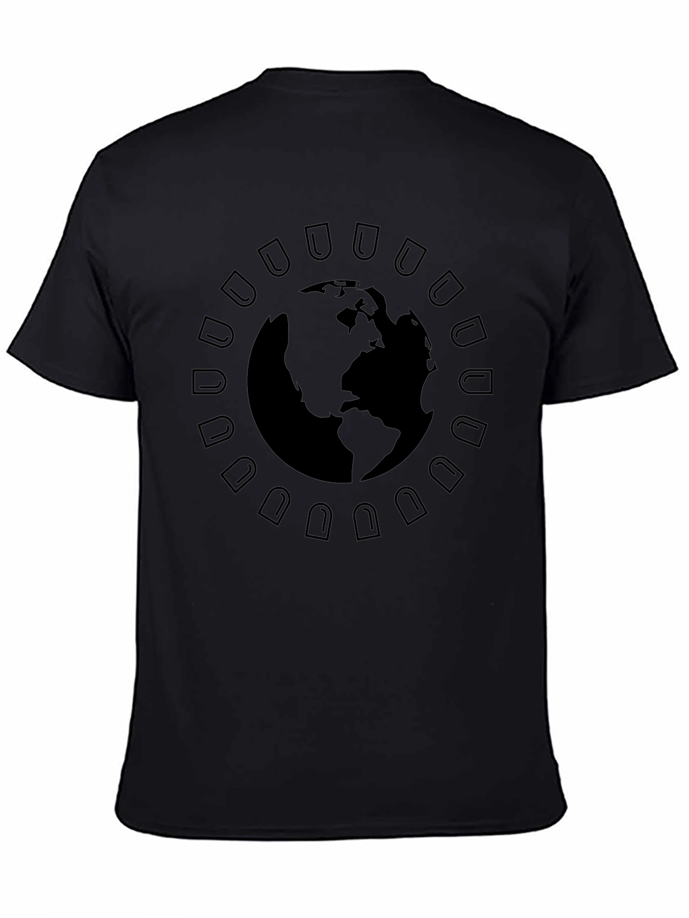 Earth Graphic Black T-Shirt