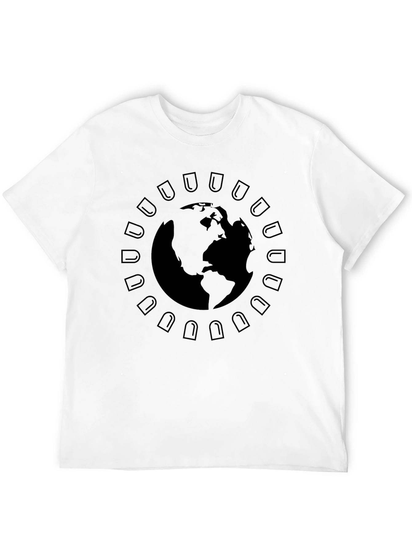 Earth Graphic Black T-Shirt