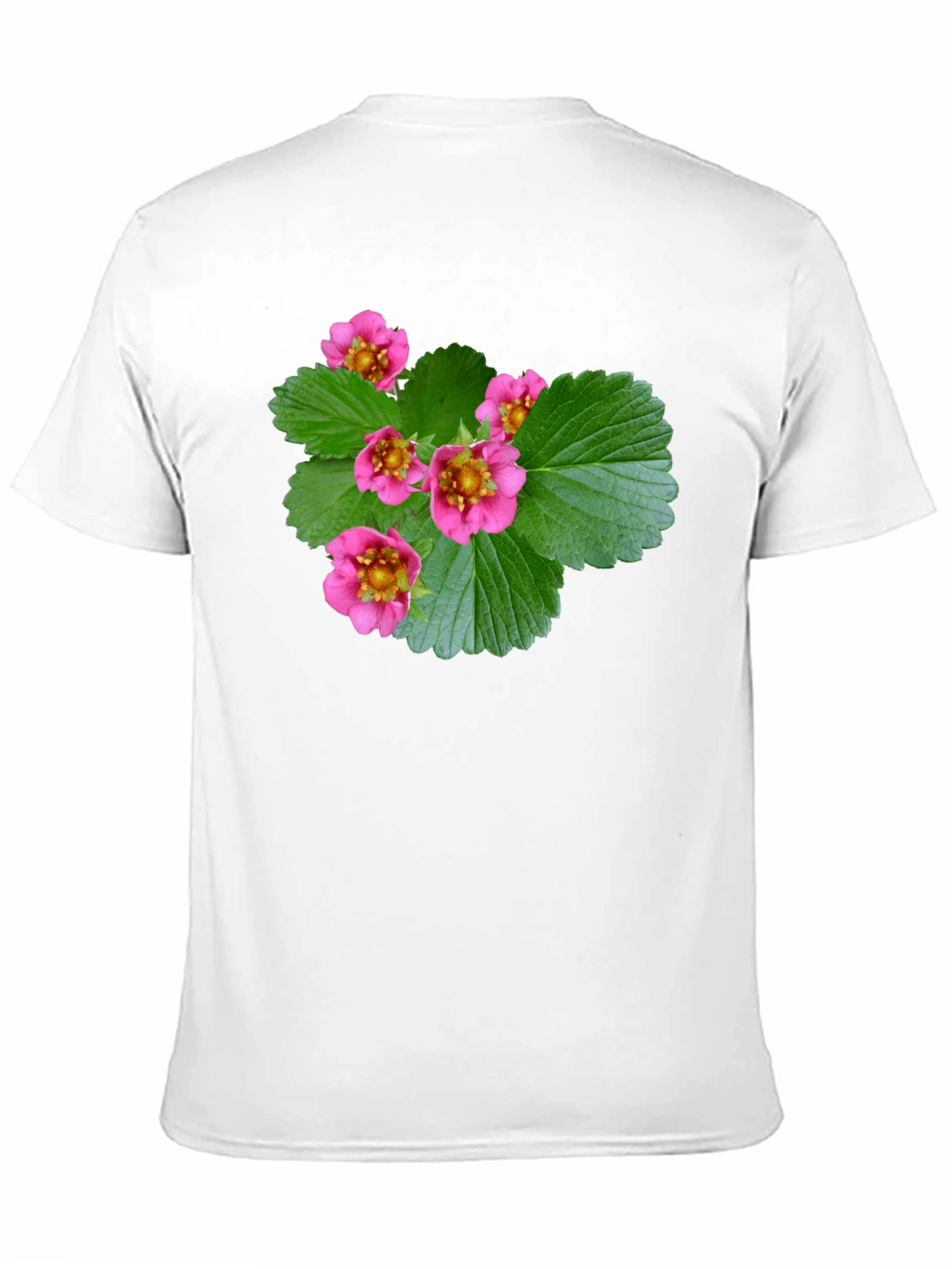 Floral Print Black T-Shirt - Nature Inspired Design